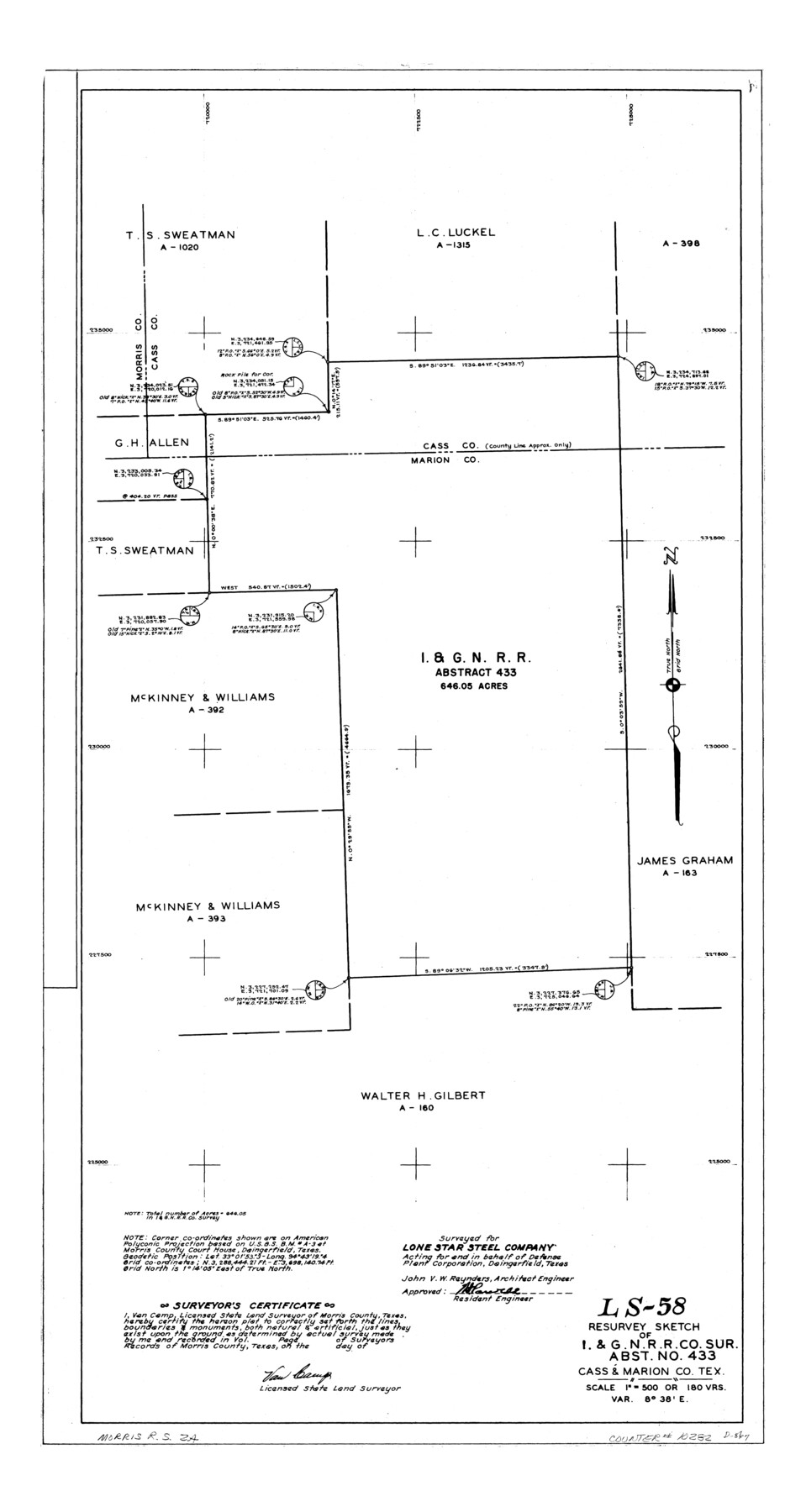 10282, Morris County Rolled Sketch 2A, General Map Collection