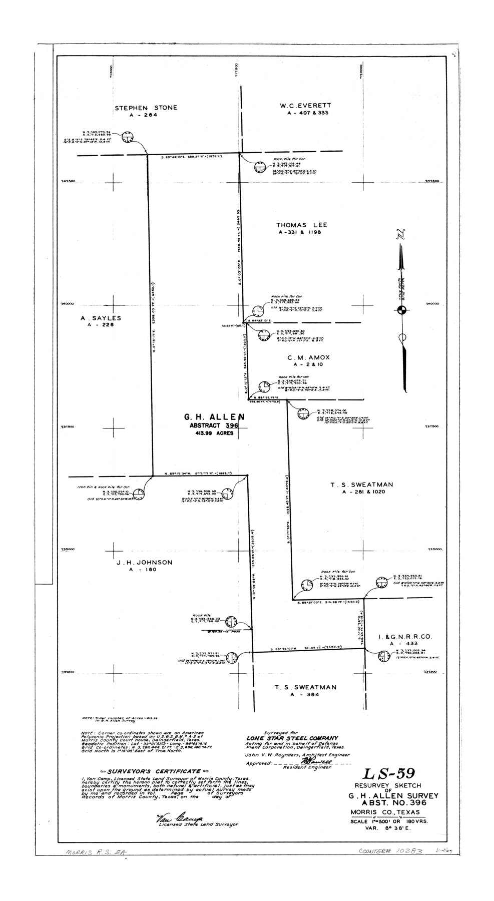 10283, Morris County Rolled Sketch 2A, General Map Collection