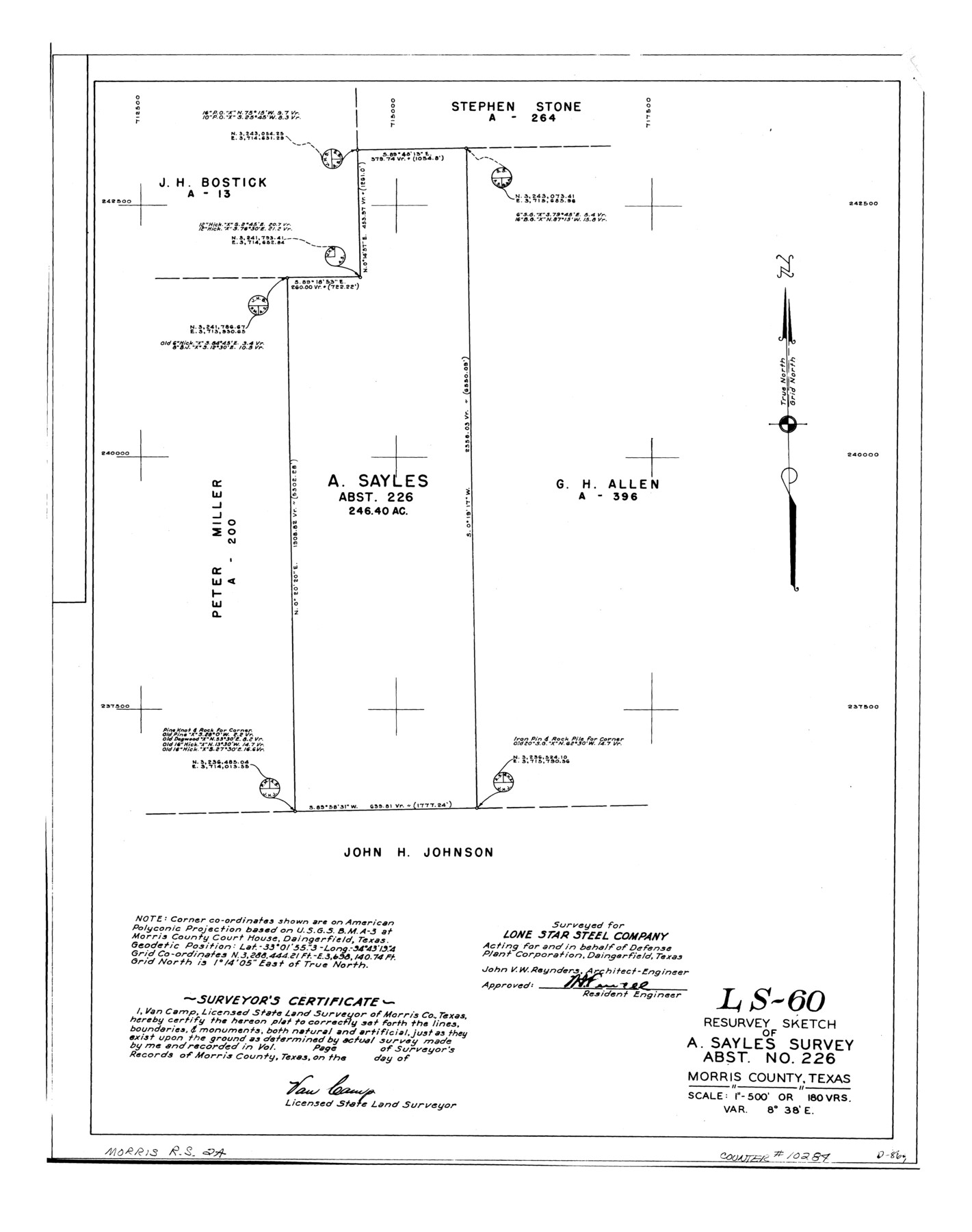 10284, Morris County Rolled Sketch 2A, General Map Collection