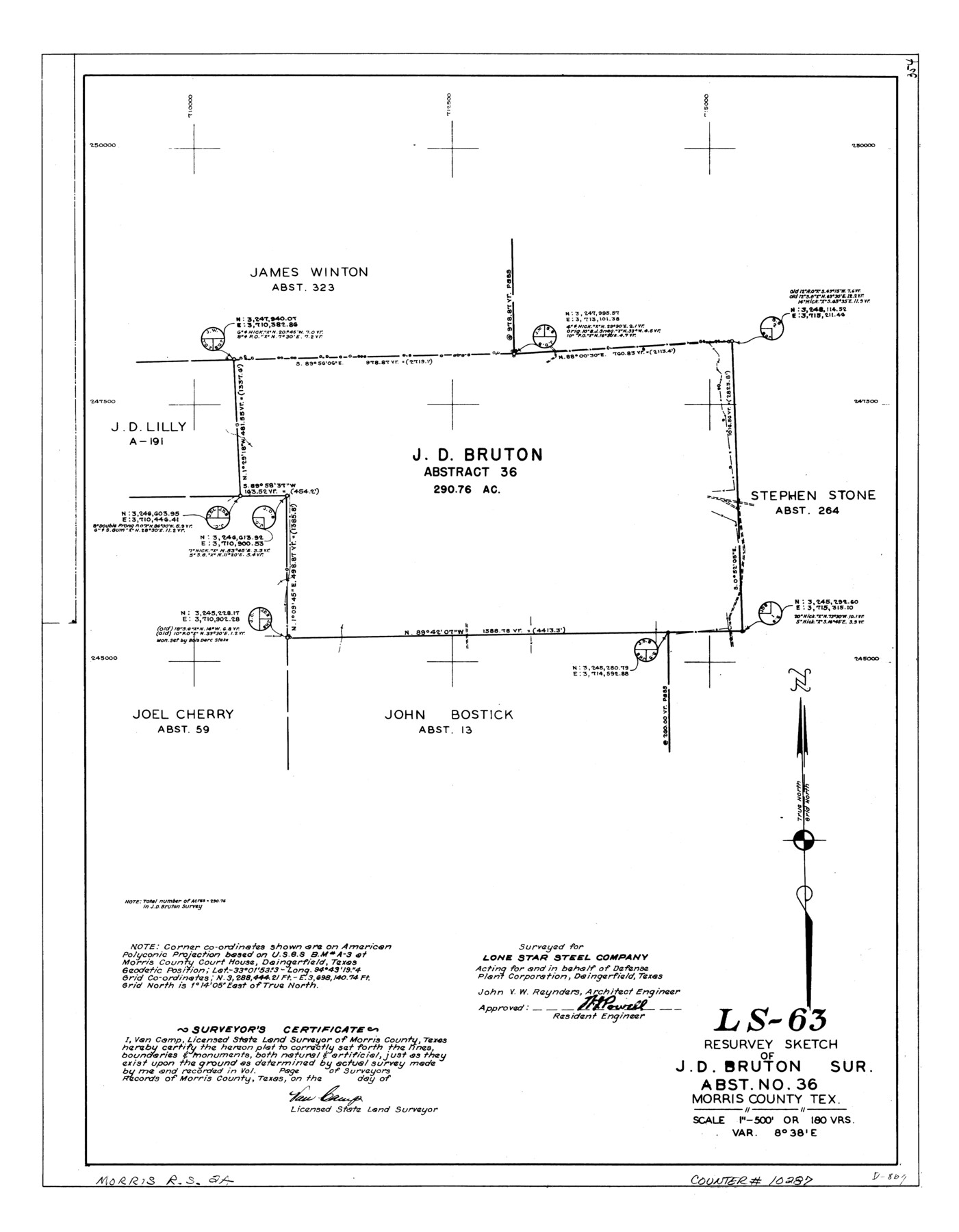 10287, Morris County Rolled Sketch 2A, General Map Collection