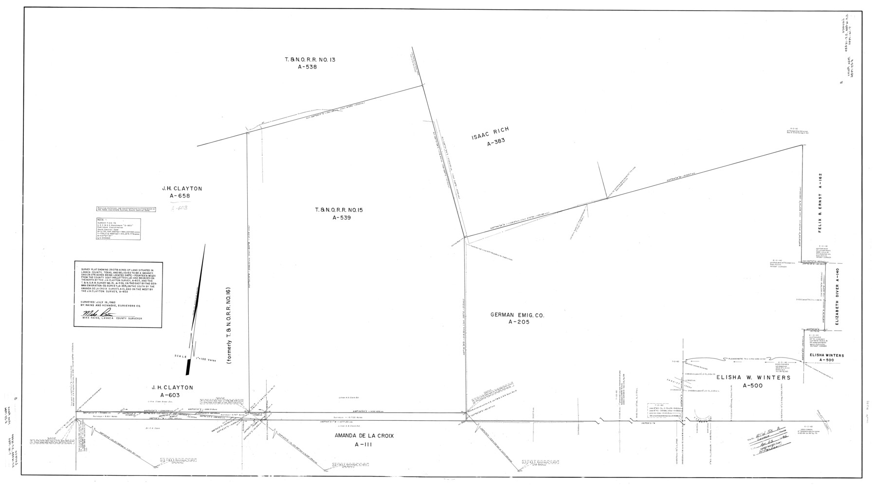 10289, Lavaca County Rolled Sketch 8, General Map Collection
