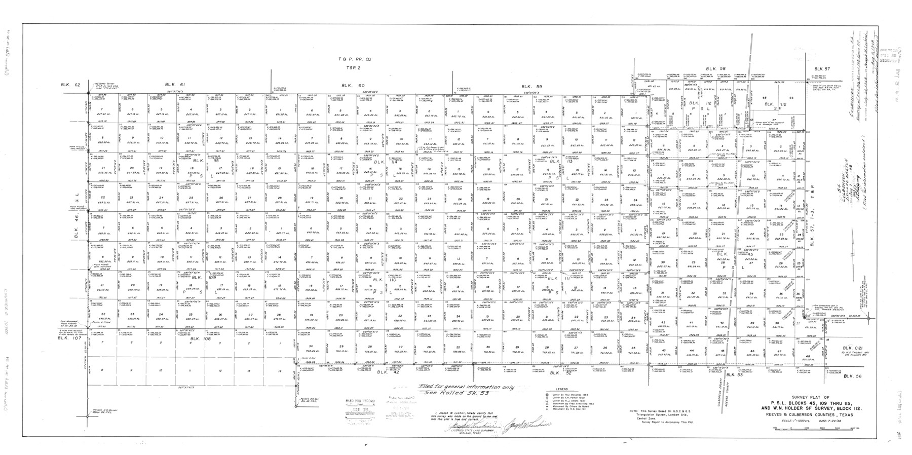 10300, Culberson County Rolled Sketch 54, General Map Collection