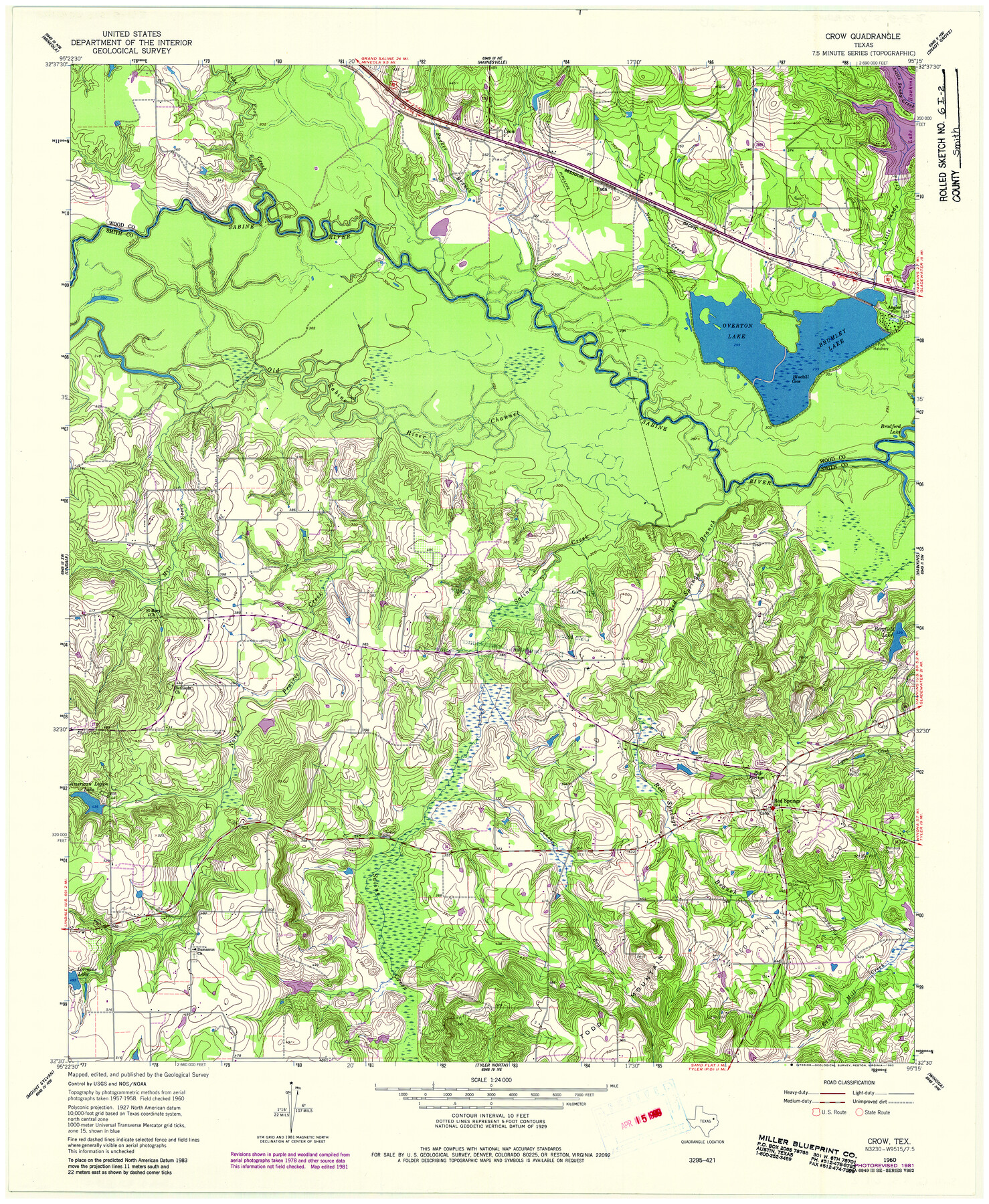 10613, Smith County Rolled Sketch 6E2, General Map Collection