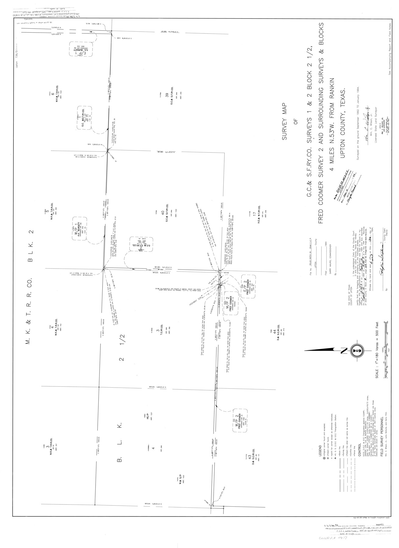 10637, Upton County Rolled Sketch 59, General Map Collection