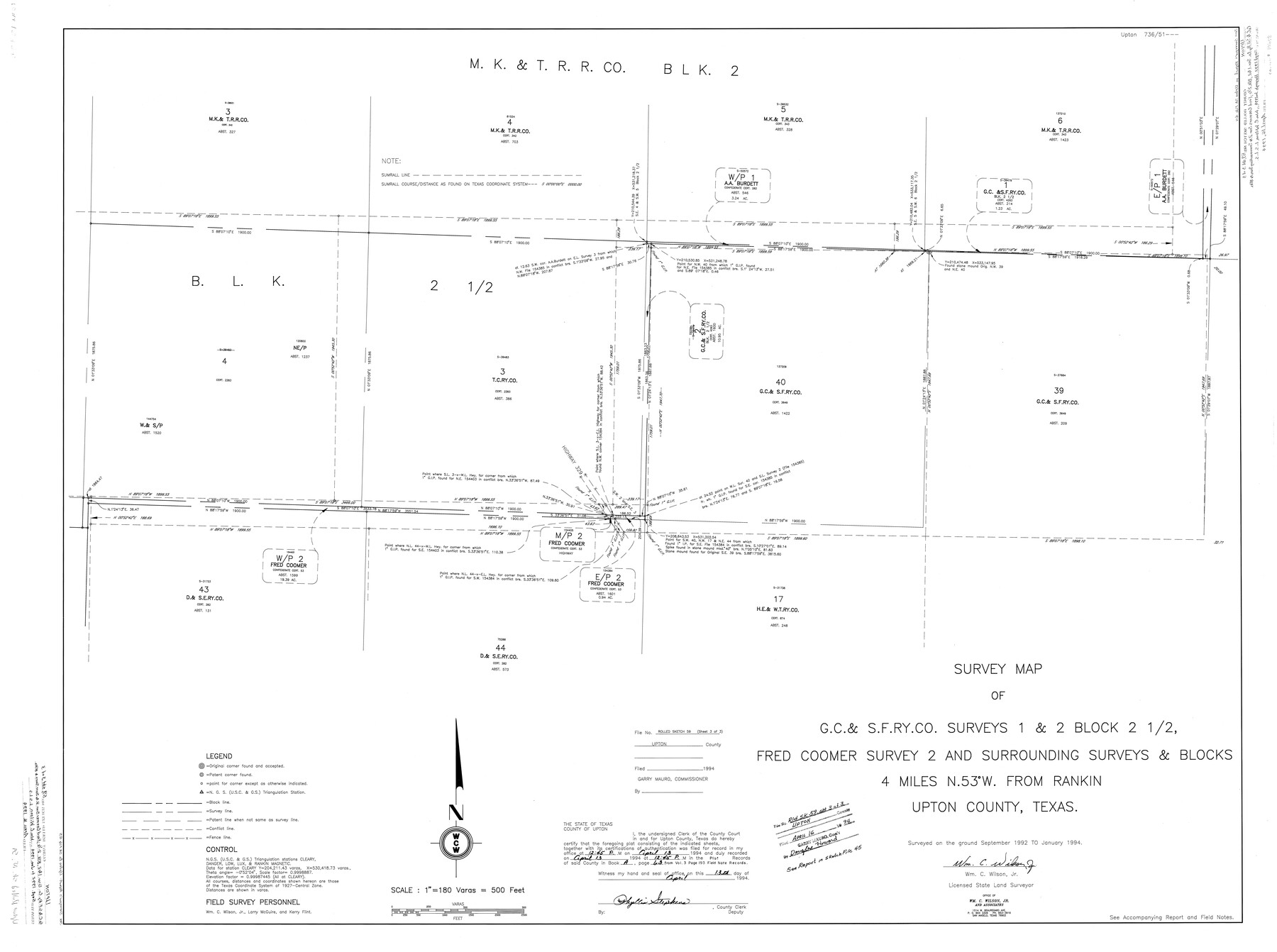 10638, Upton County Rolled Sketch 59, General Map Collection
