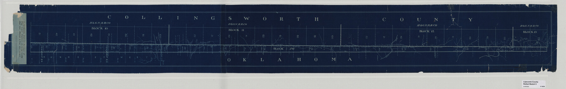 10639, Lipscomb County Rolled Sketch 5, General Map Collection