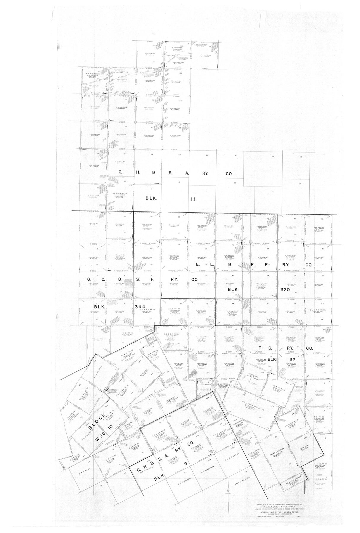 10649, Brewster County Rolled Sketch 101, General Map Collection