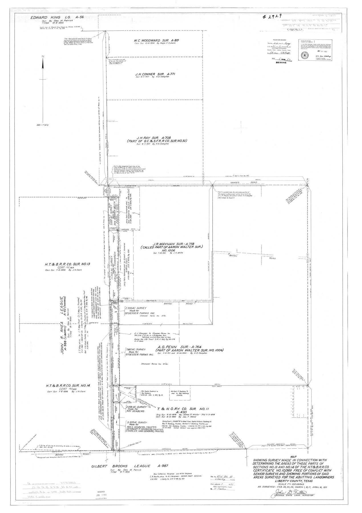 10656, Liberty County Rolled Sketch R, General Map Collection