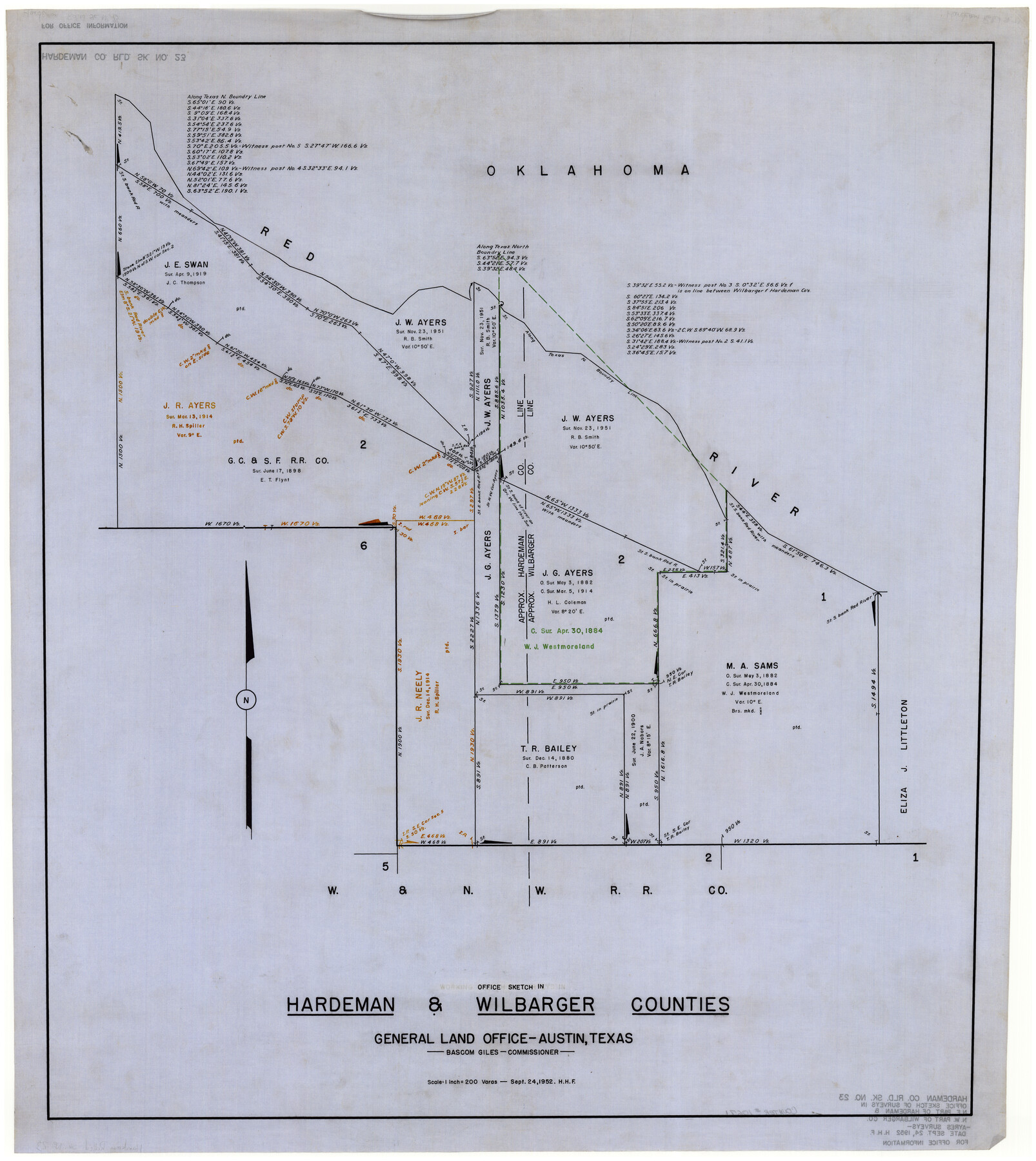 10671, Hardeman County Rolled Sketch 23, General Map Collection