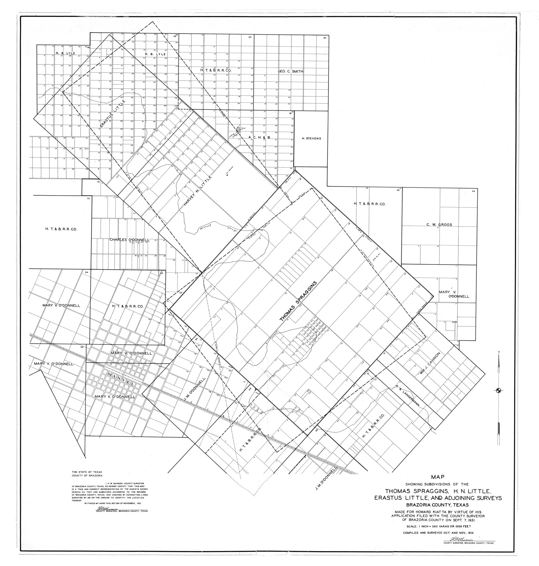 10691, Brazoria County Rolled Sketch 23, General Map Collection