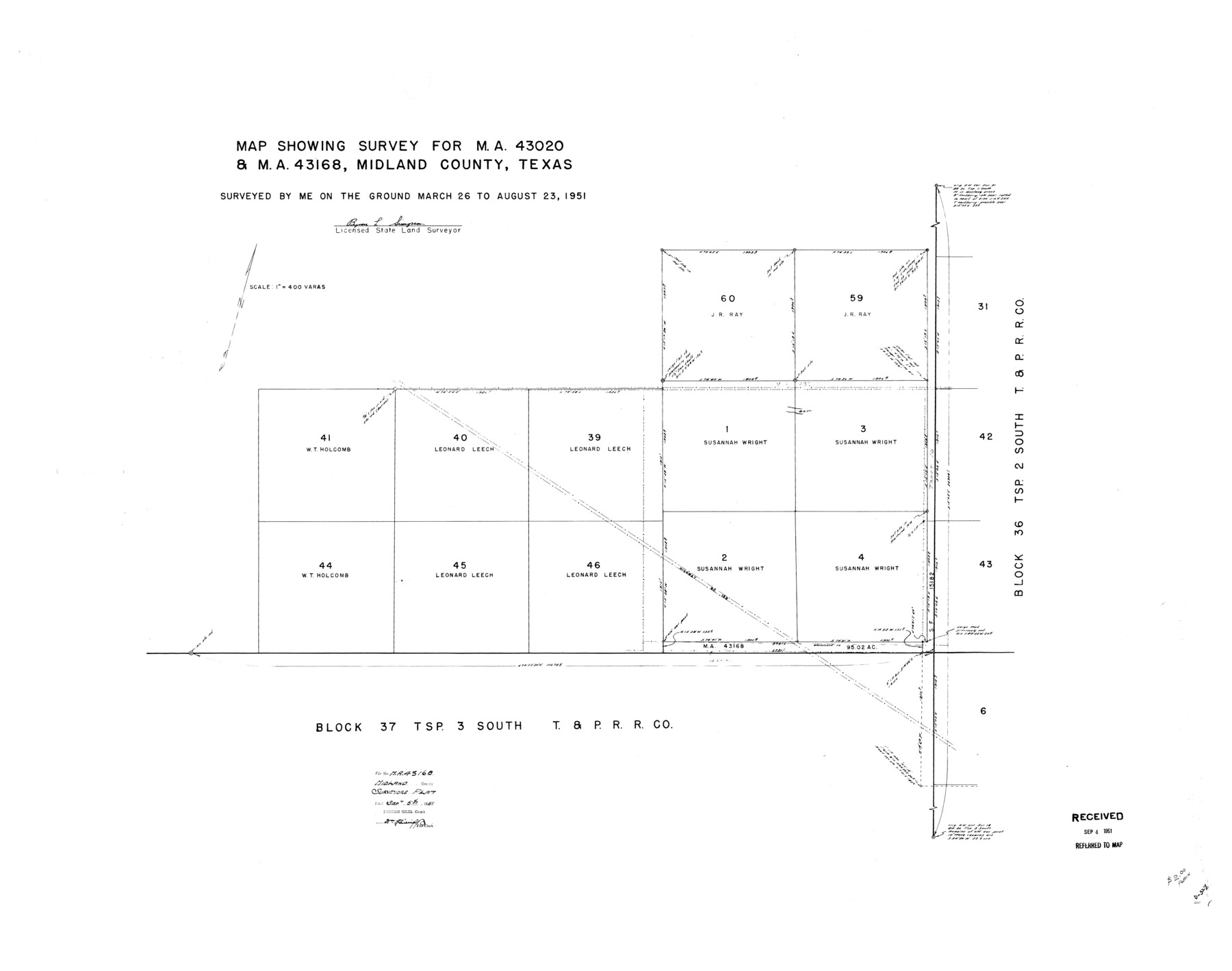 10695, Midland County Rolled Sketch 5, General Map Collection