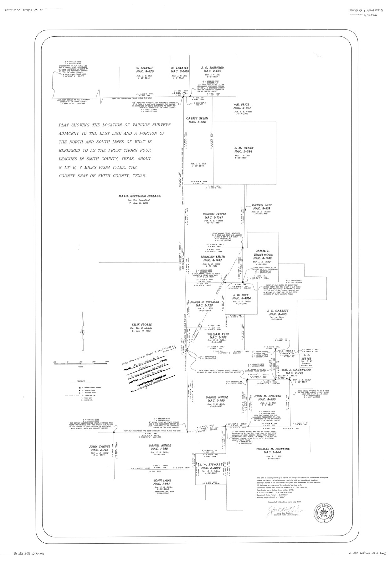 10699, Smith County Rolled Sketch 6, General Map Collection