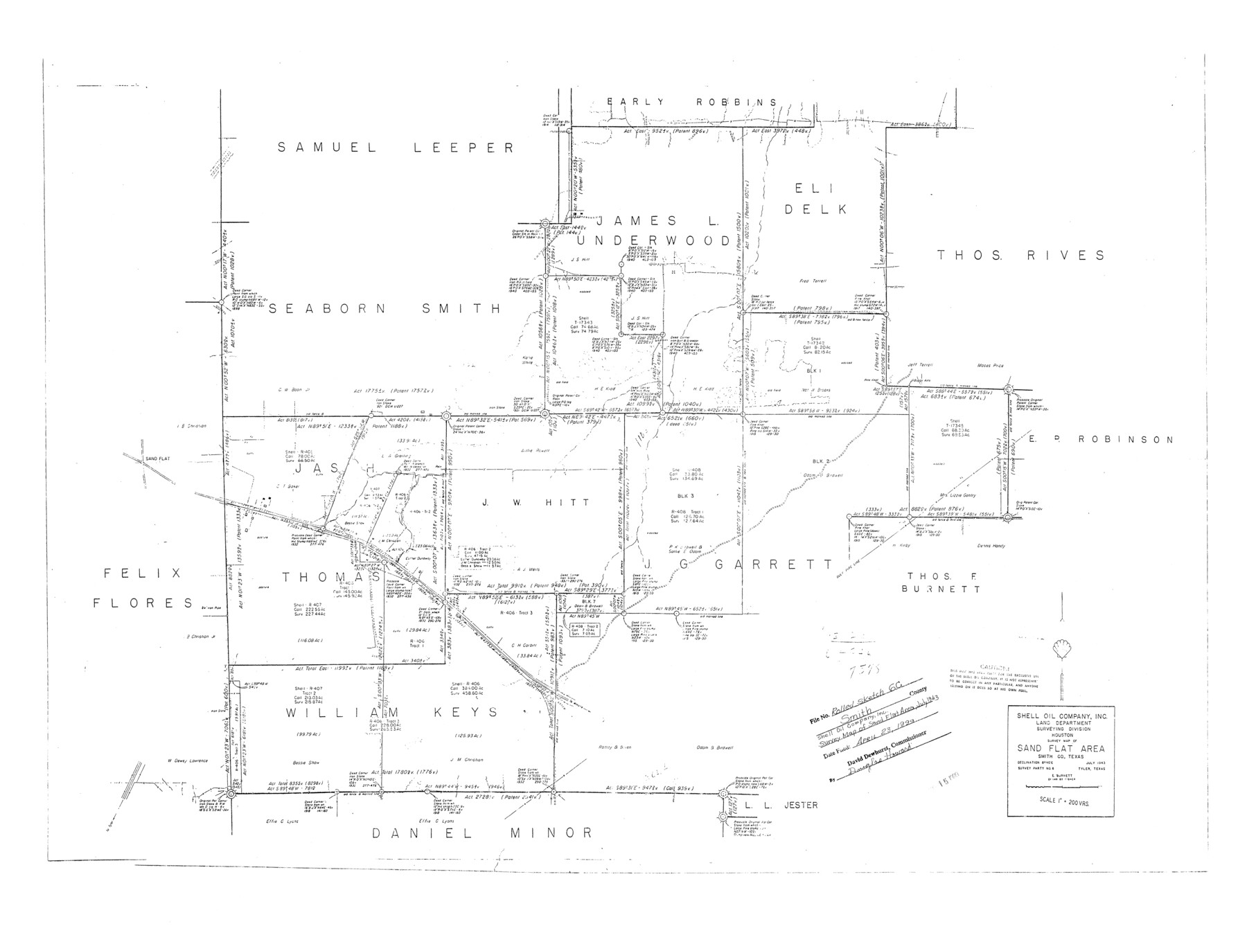 10701, Smith County Rolled Sketch 6C, General Map Collection