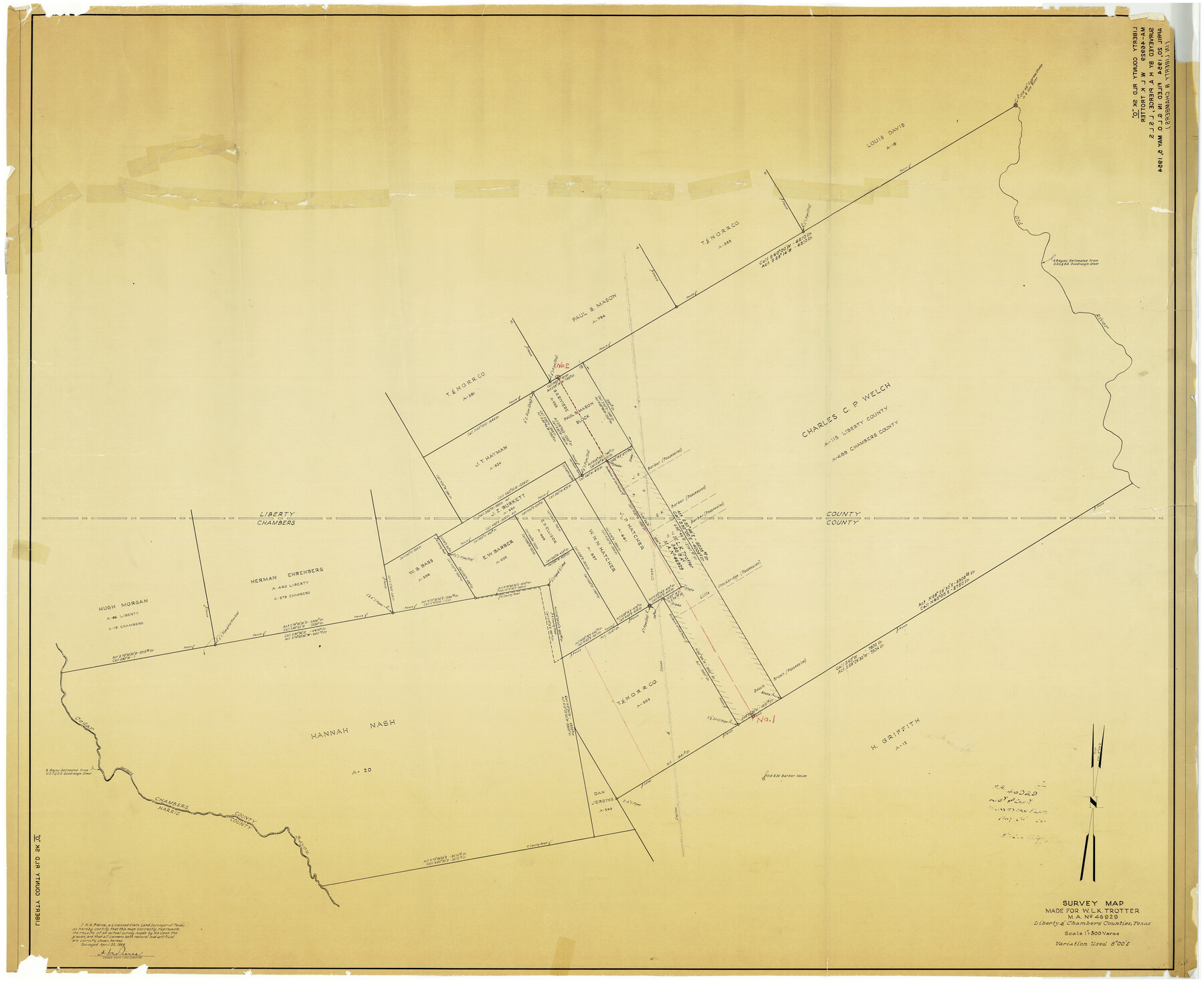 10720, Liberty County Rolled Sketch O, General Map Collection