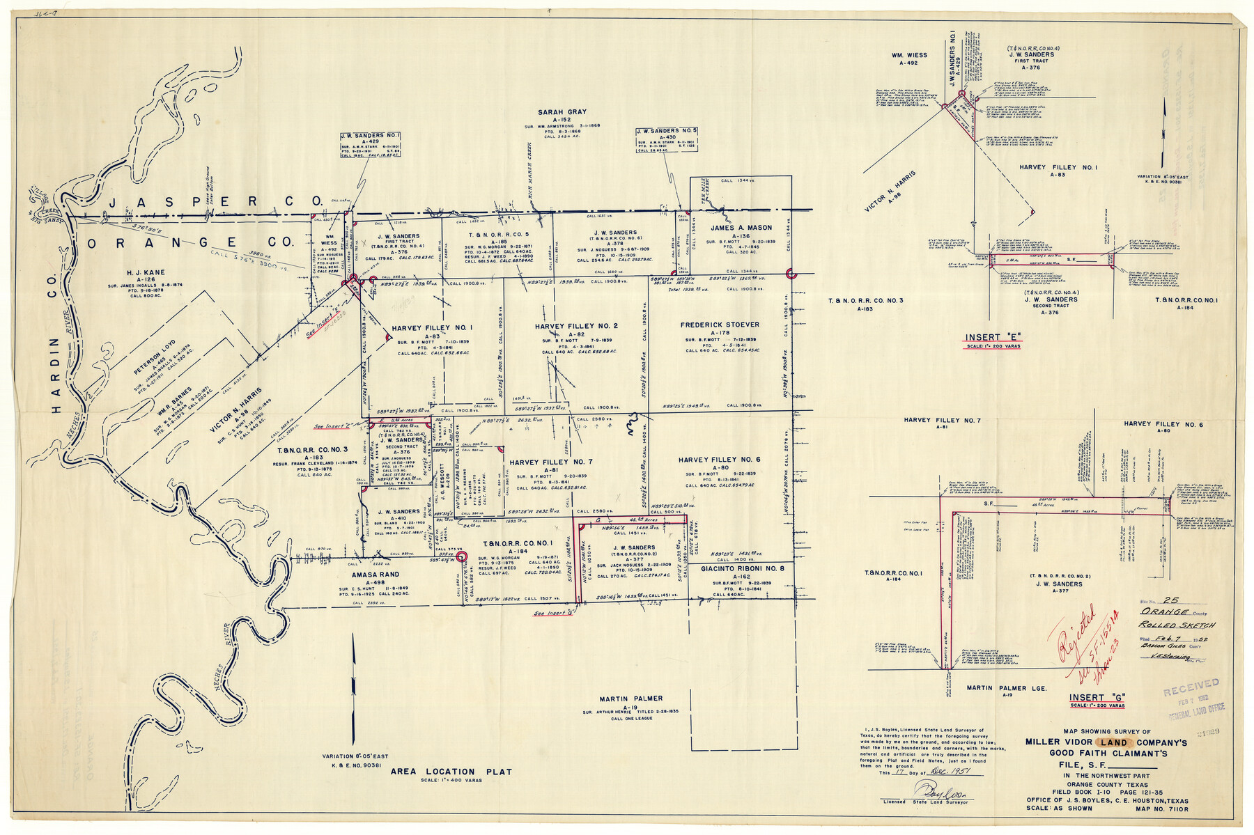 10723, Orange County Rolled Sketch 25, General Map Collection