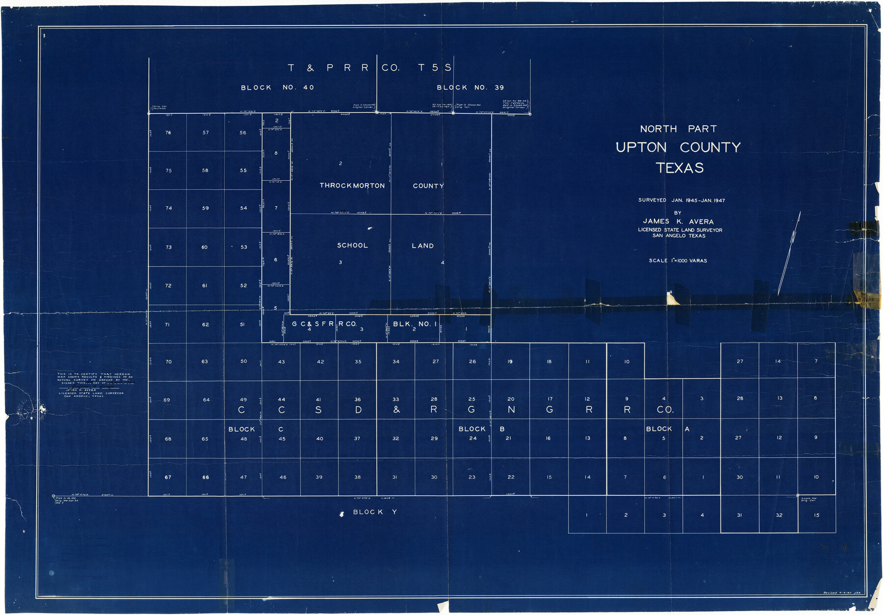 10736, Upton County Rolled Sketch 29, General Map Collection