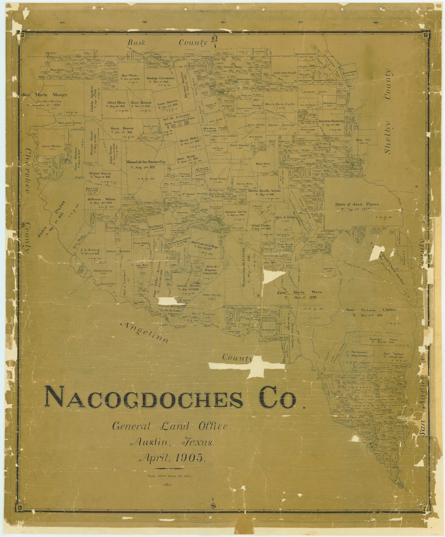 10787, Nacogdoches Co., General Map Collection