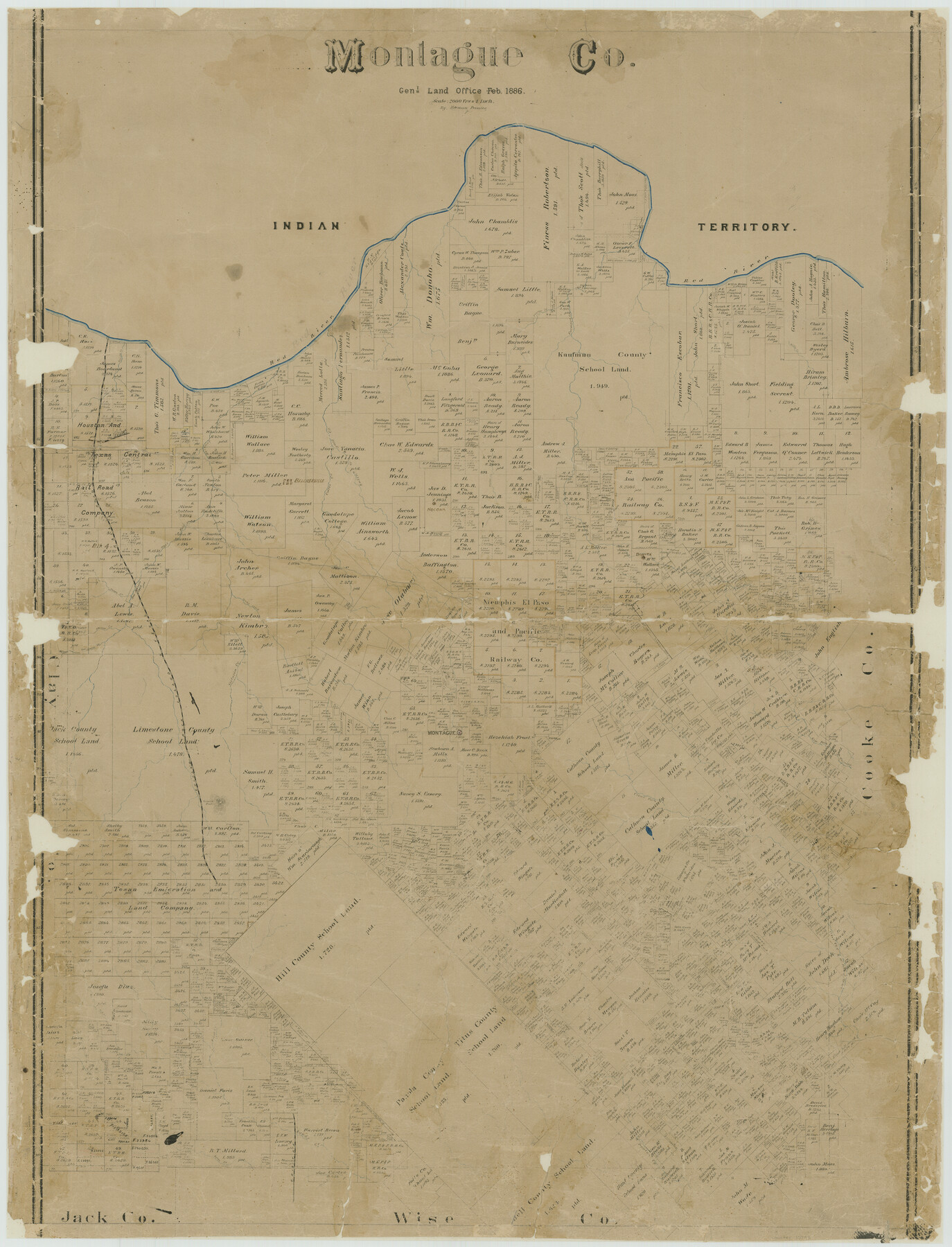 10793, Montague Co., General Map Collection