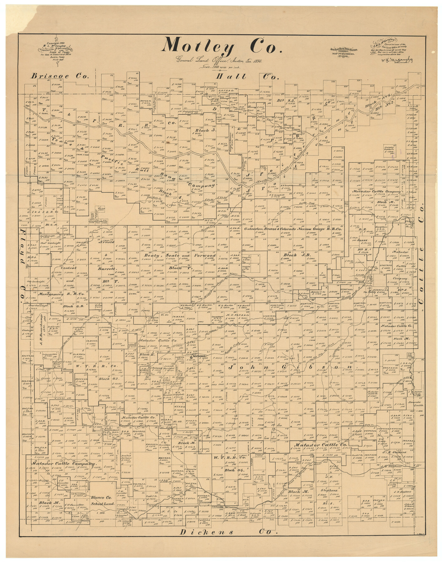 10798, Motley Co., General Map Collection