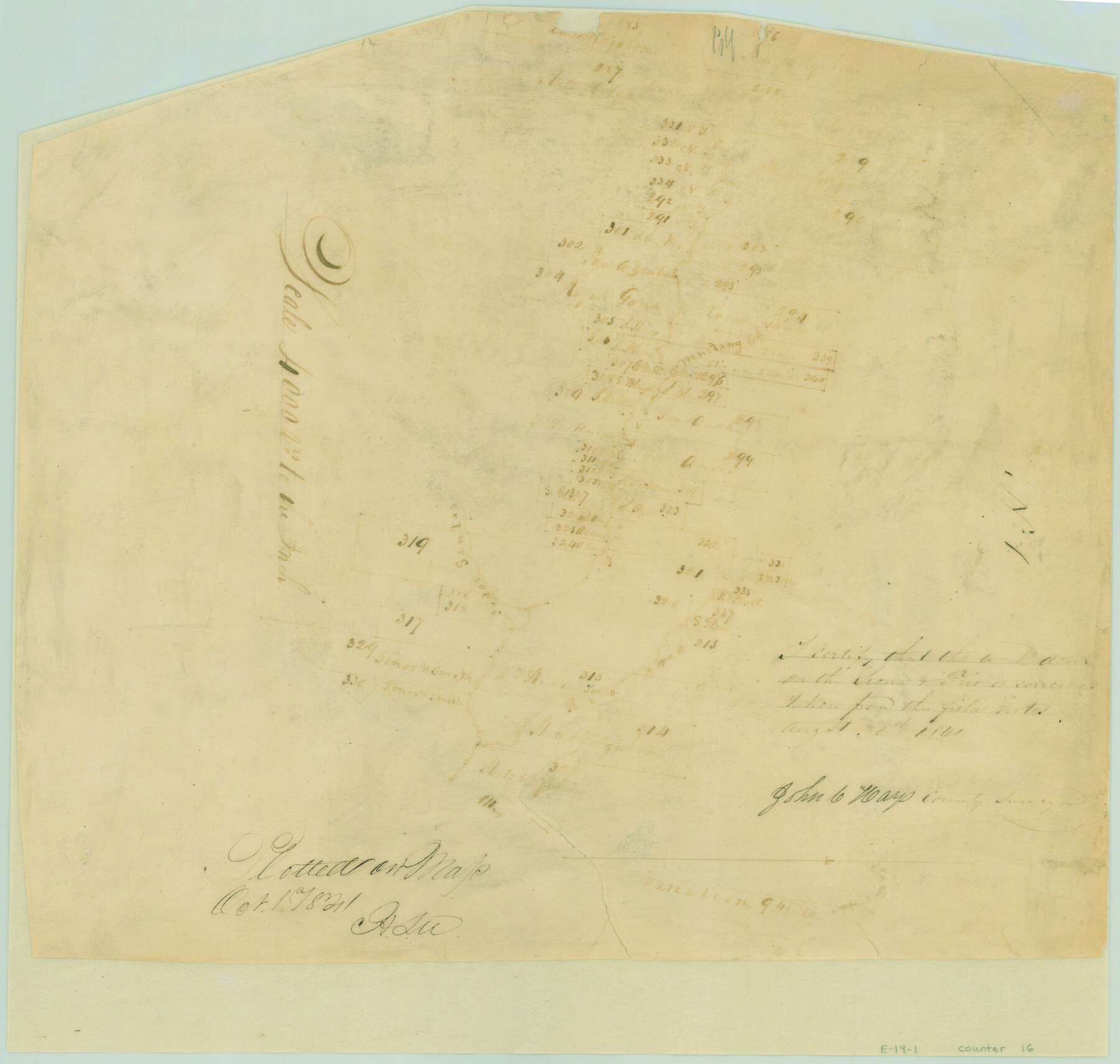 16, [Surveys along the Leona and Frio Rivers], General Map Collection