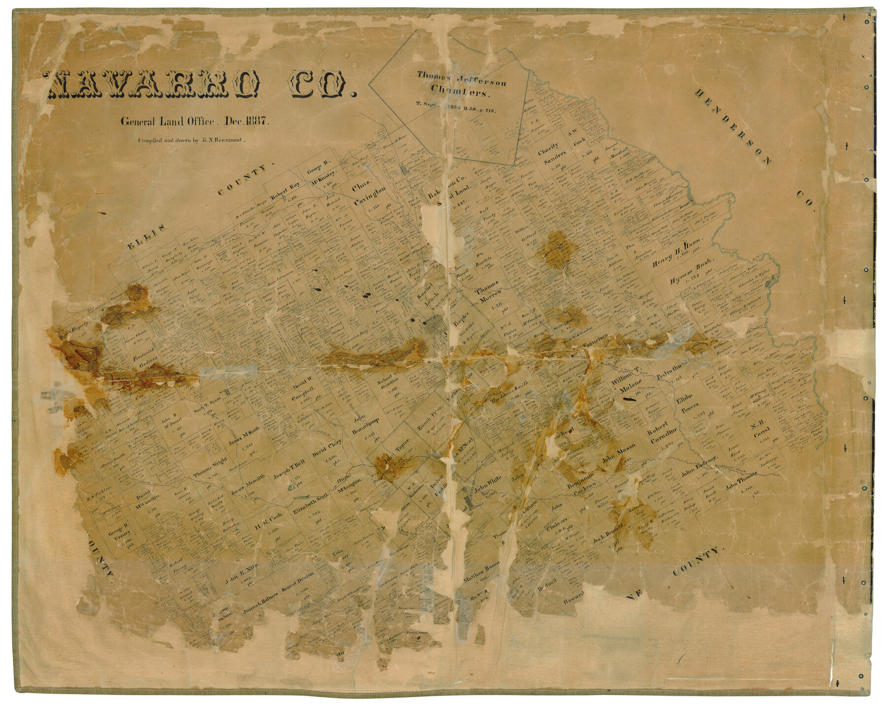 16777, Navarro Co., General Map Collection
