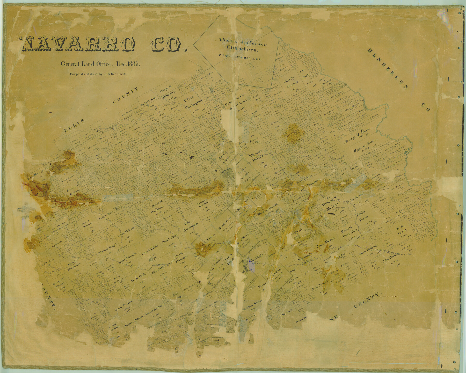 16777, Navarro Co., General Map Collection