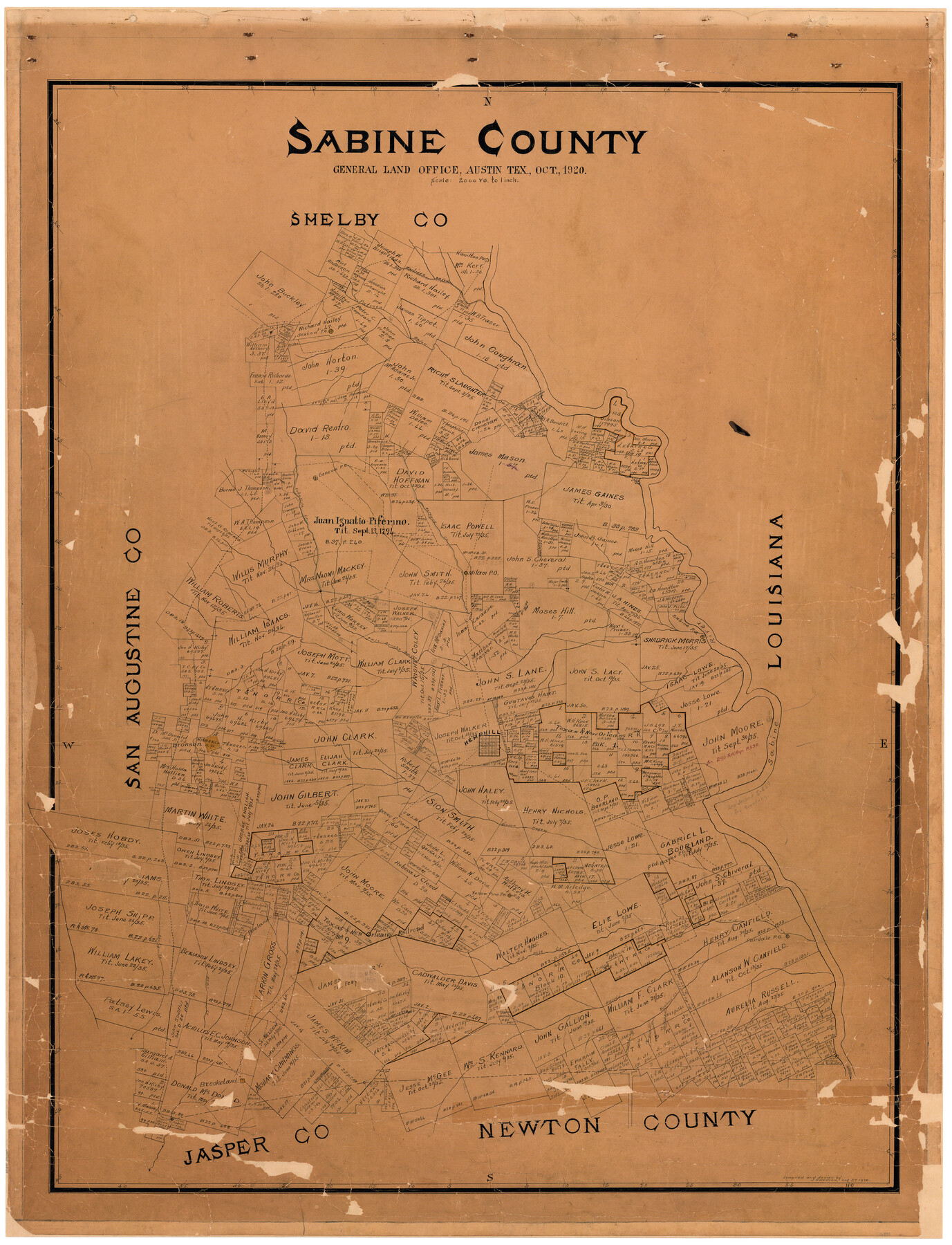 16805, Sabine County, General Map Collection