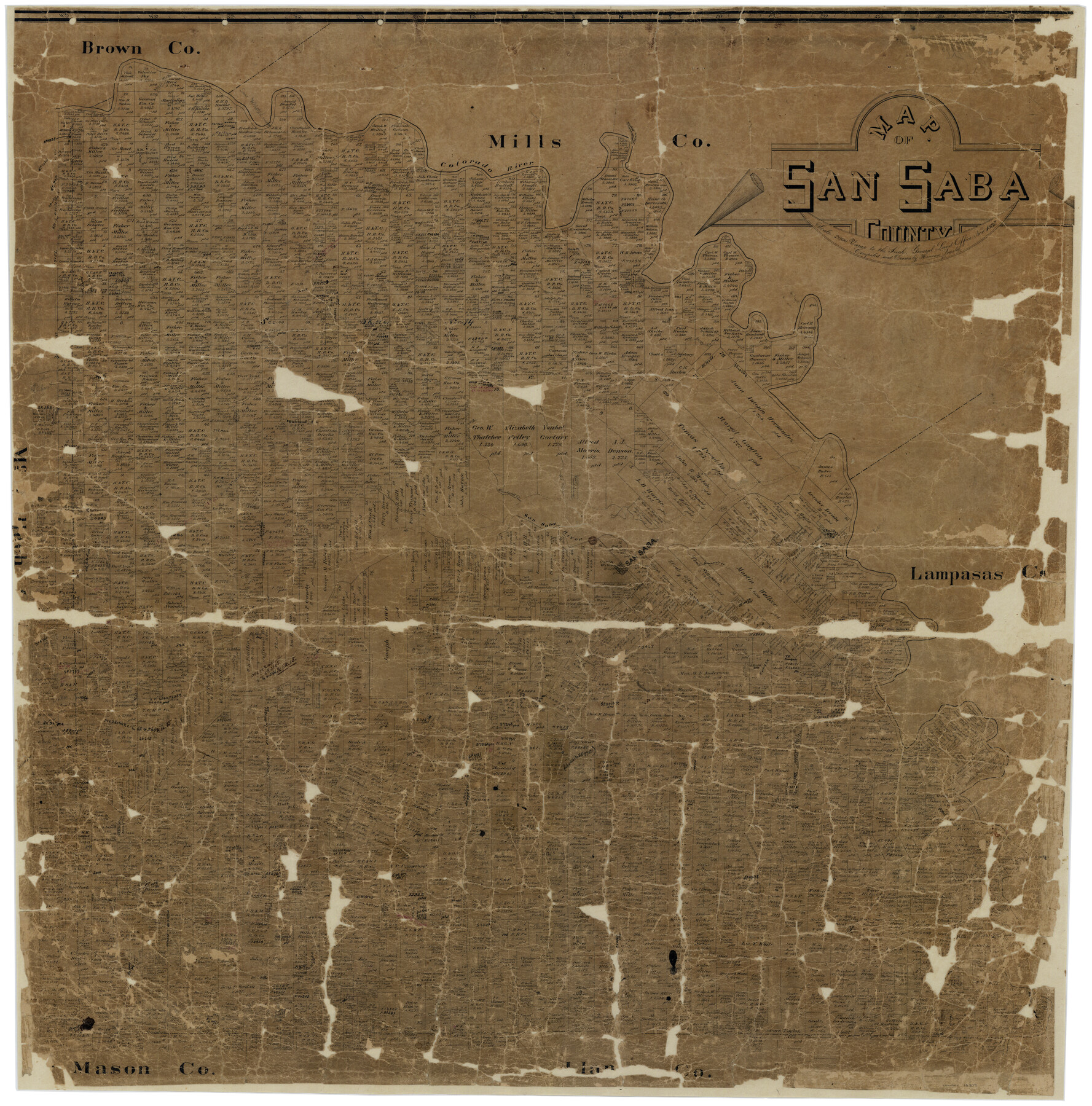 16809, Map of San Saba County, General Map Collection