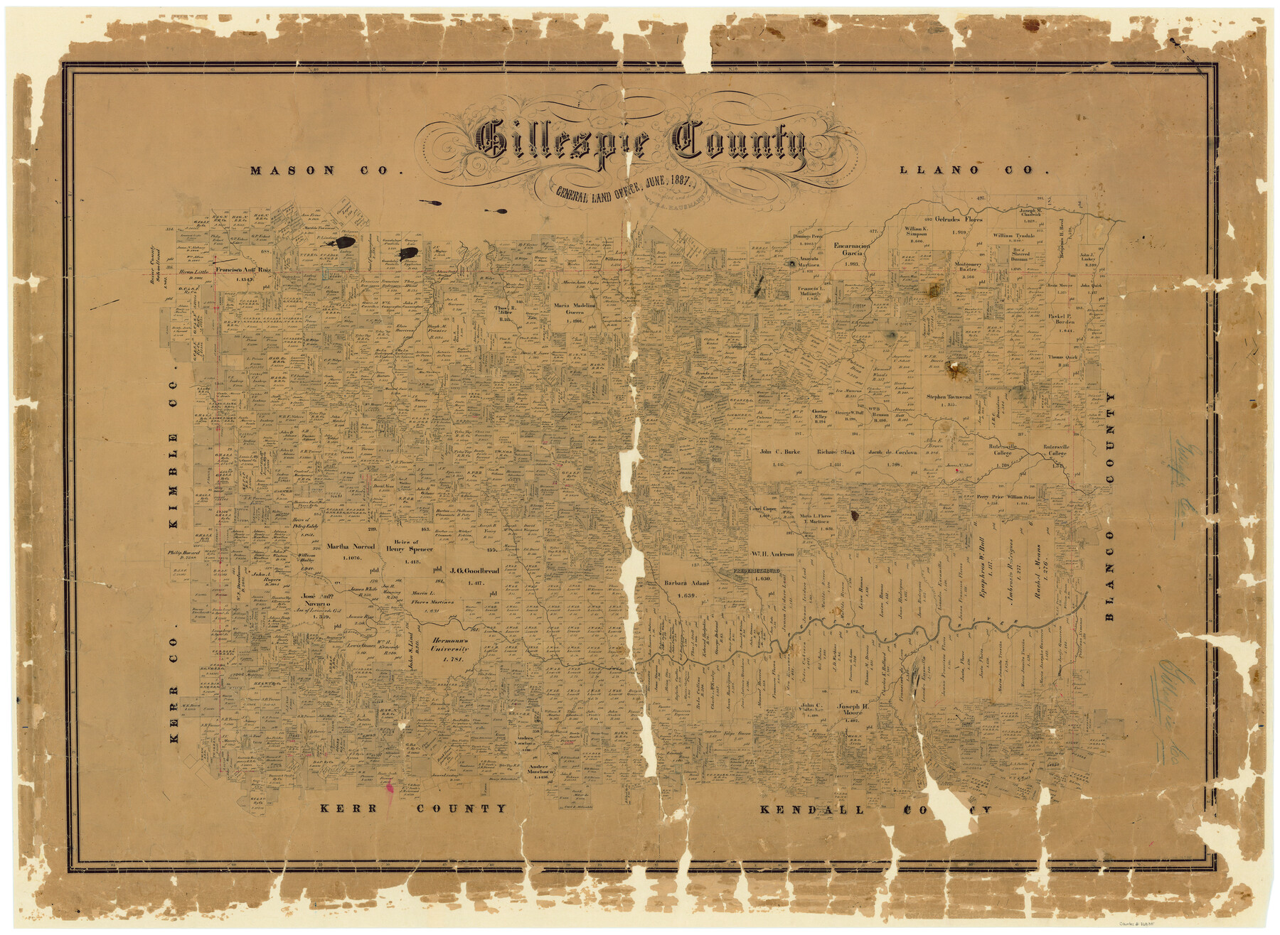 16835, Gillespie County, General Map Collection

