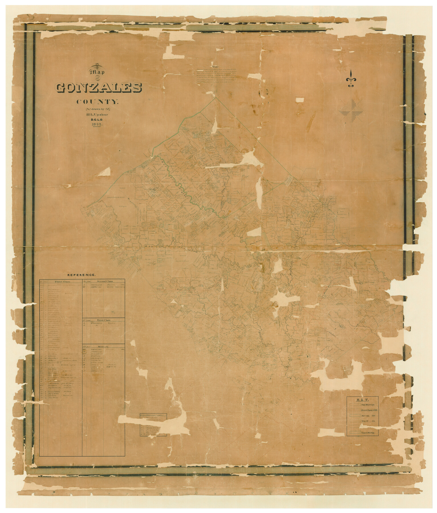 16839, Map of Gonzales County, General Map Collection

