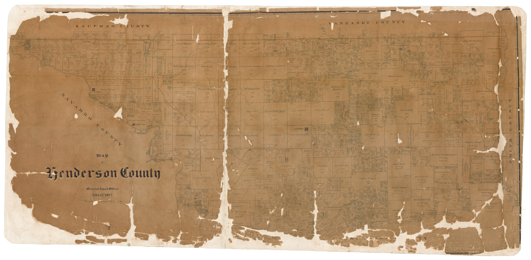 16849, Map of Henderson County, General Map Collection