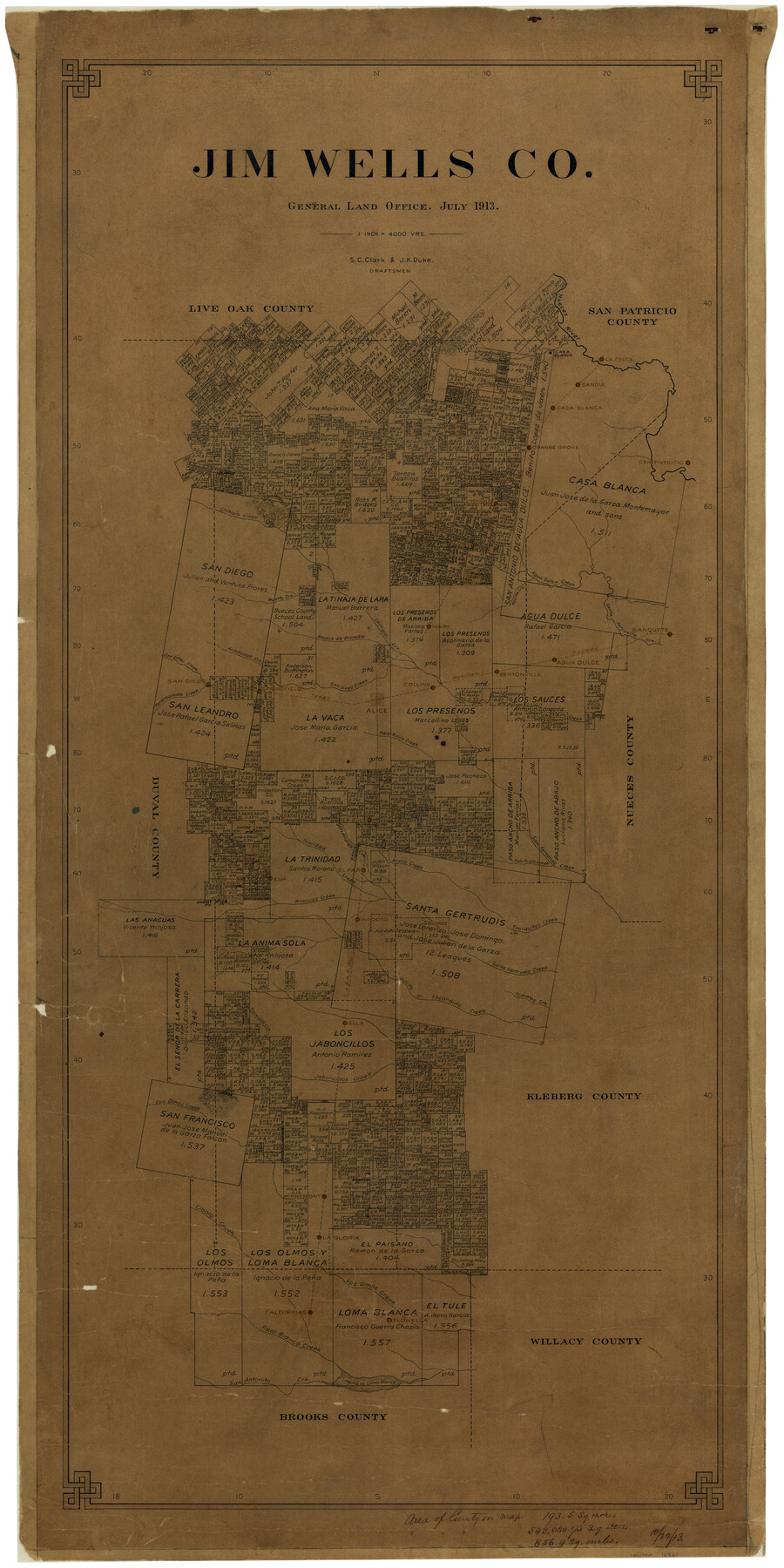 16861, Jim Wells Co., General Map Collection