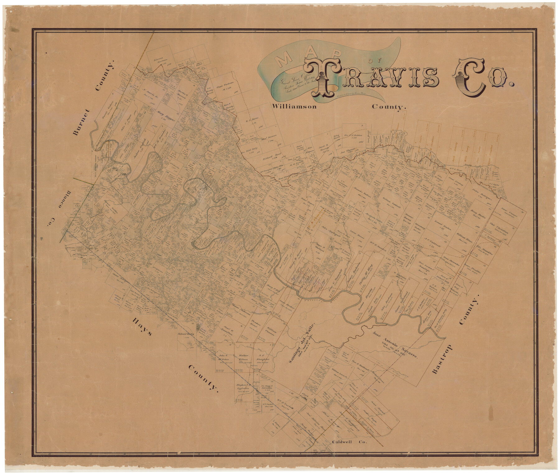 16904, Map of Travis County, General Map Collection