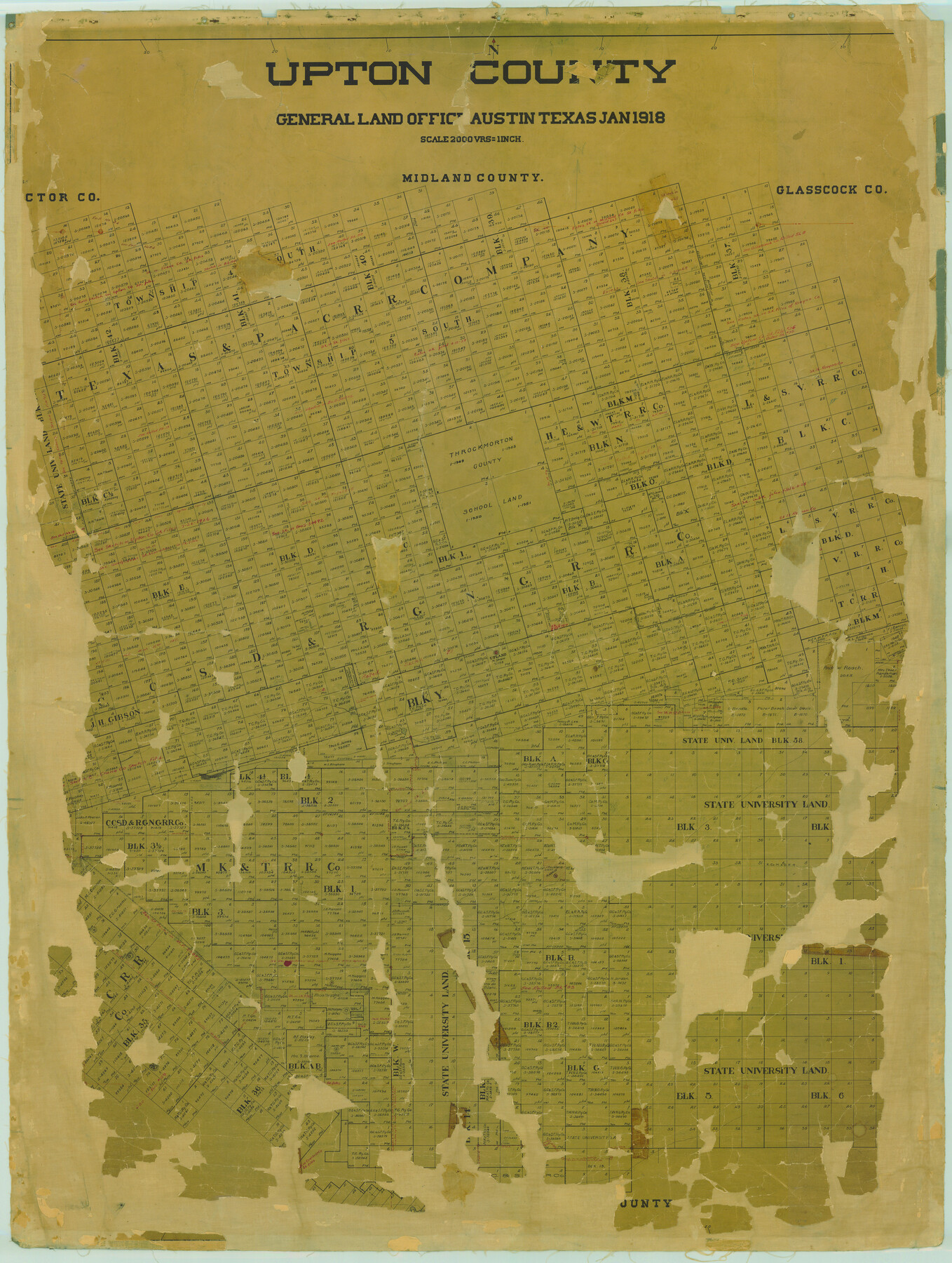 16908, Upton County, General Map Collection