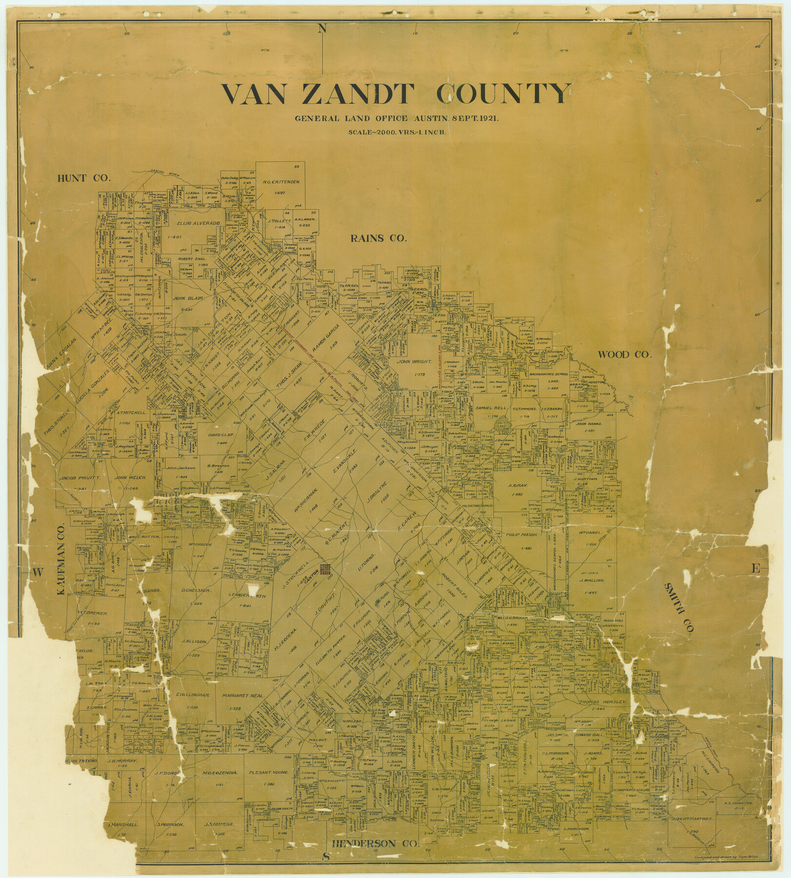 16914, Van Zandt County, General Map Collection