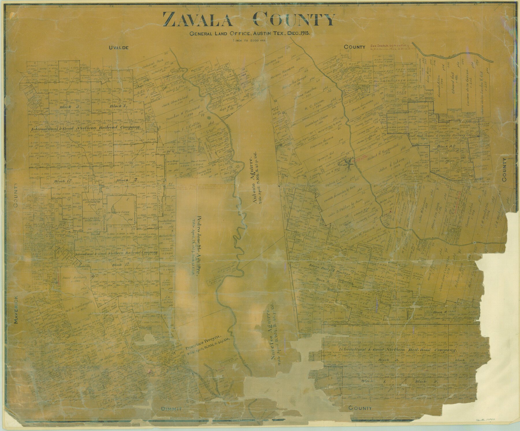 16940, Zavala County, General Map Collection