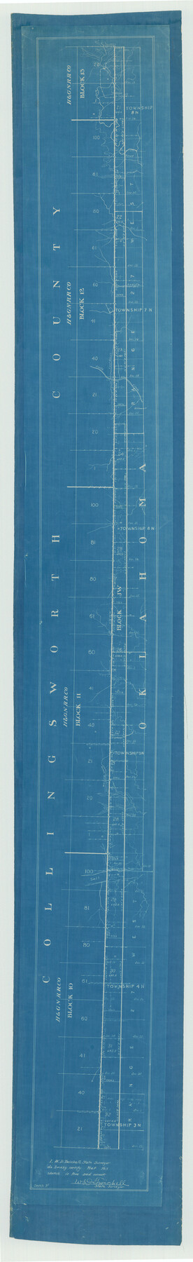 1702, Texas Panhandle East Boundary Line, General Map Collection