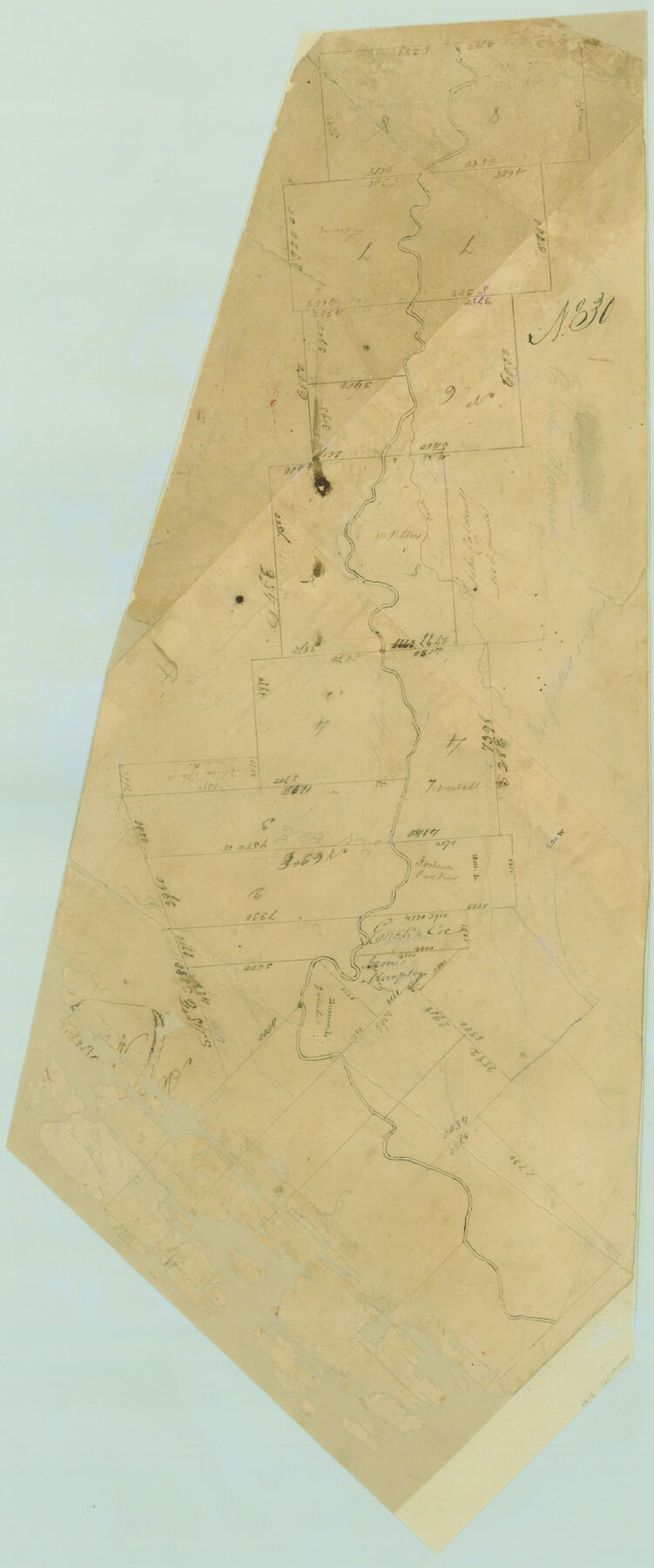 171, [Surveys in Austin's Colony along the Colorado River], General Map Collection