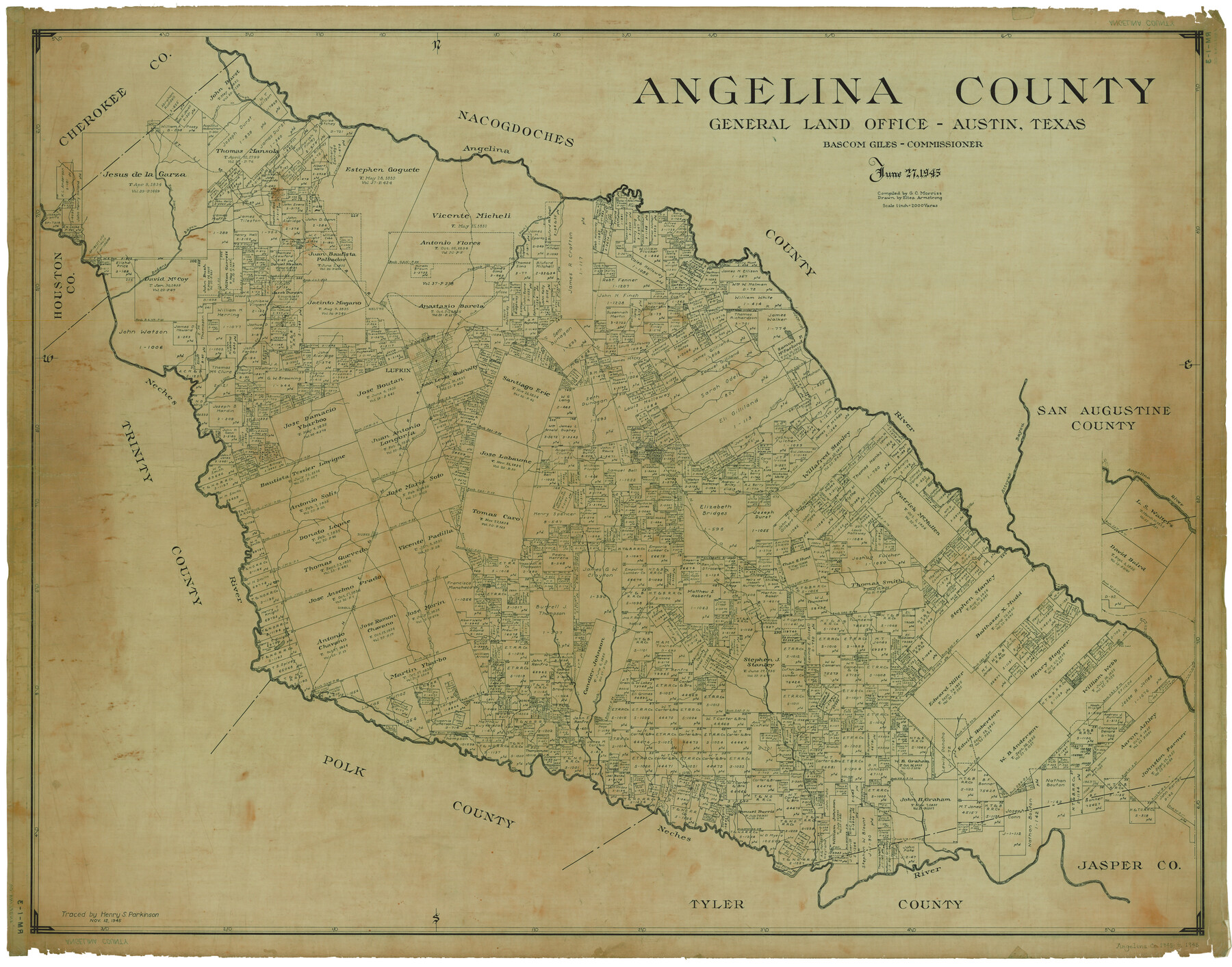 1770, Angelina County, General Map Collection