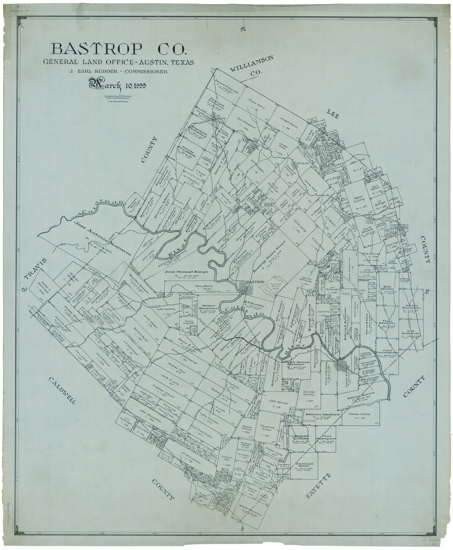 1778, Bastrop Co., General Map Collection