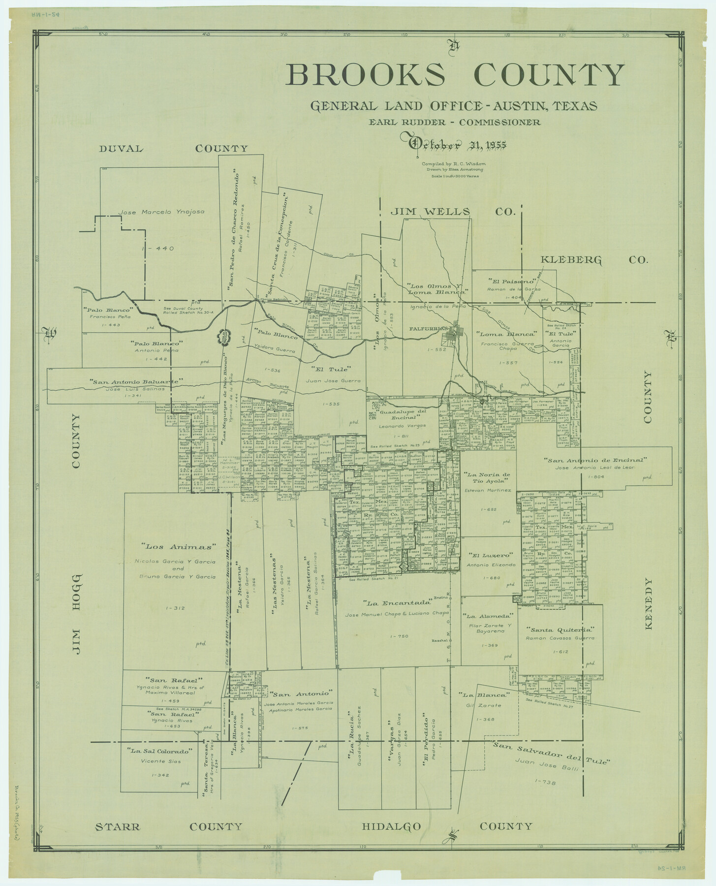 1788, Brooks County, General Map Collection