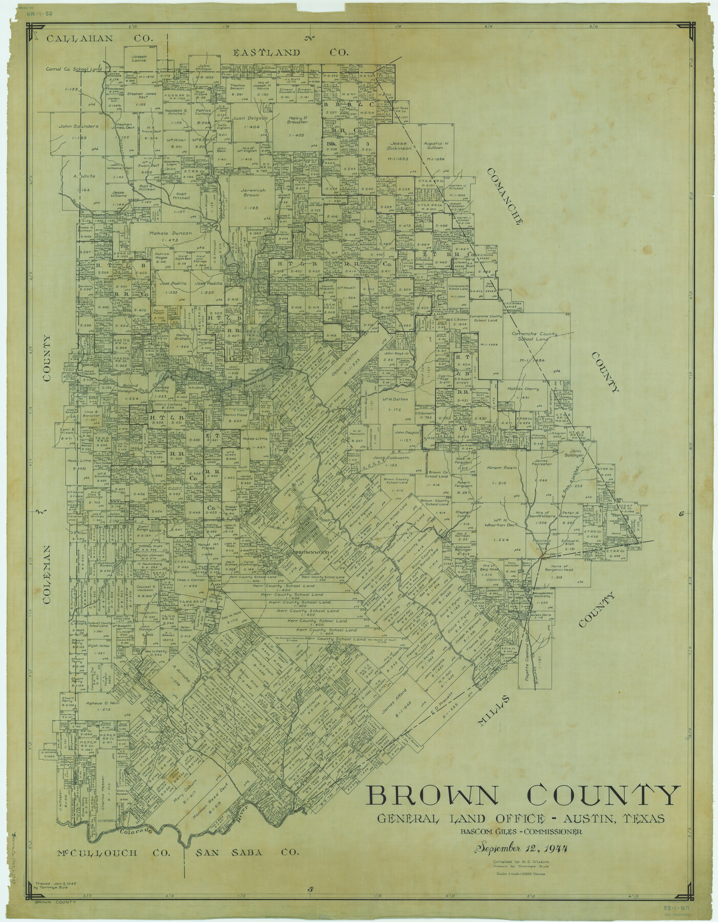 1789, Brown County, General Map Collection