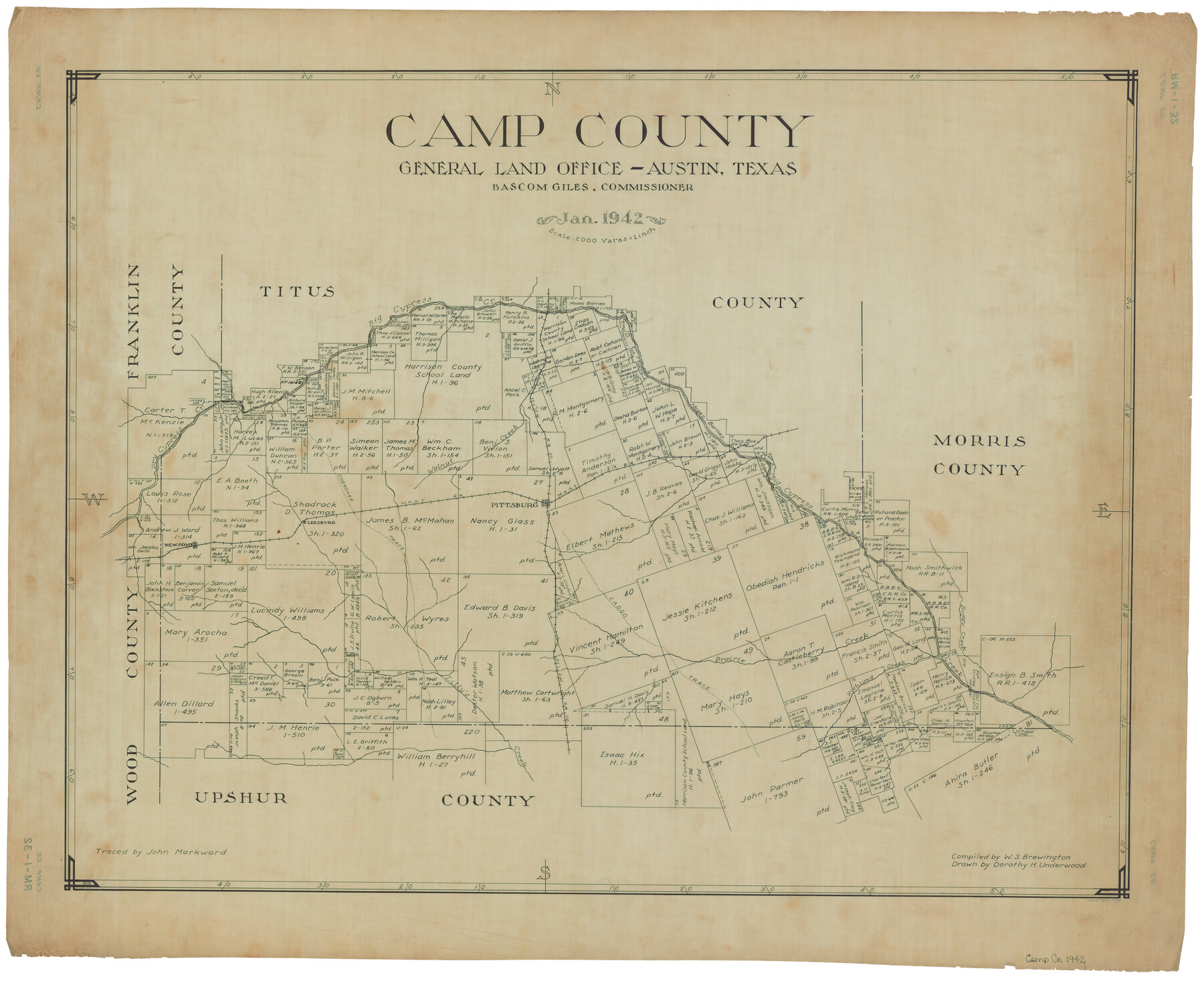 1794, Camp County, General Map Collection