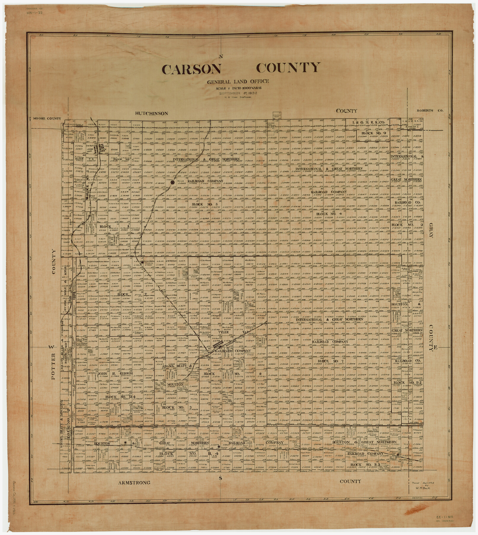 1795, Carson County, General Map Collection