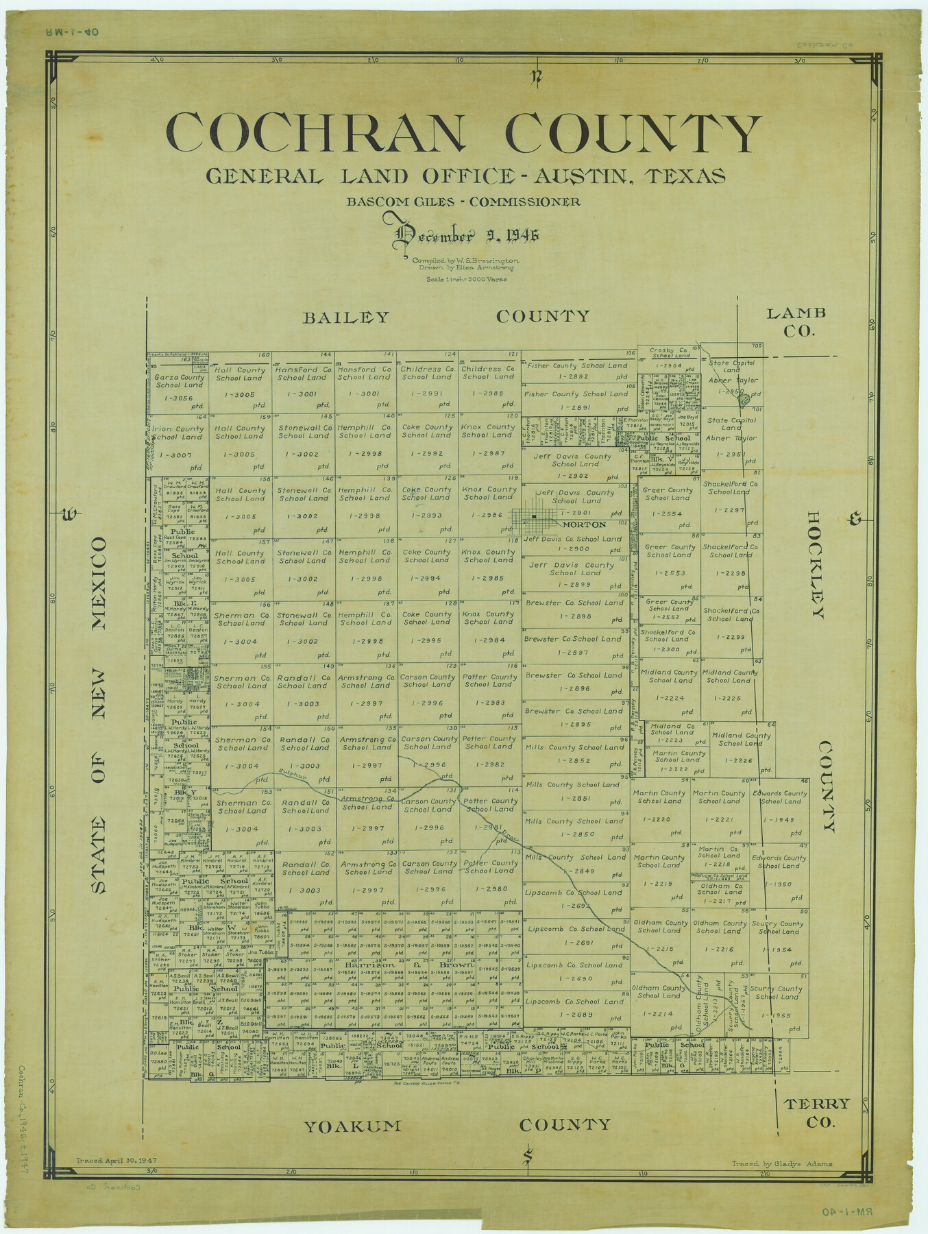 1801, Cochran County, General Map Collection