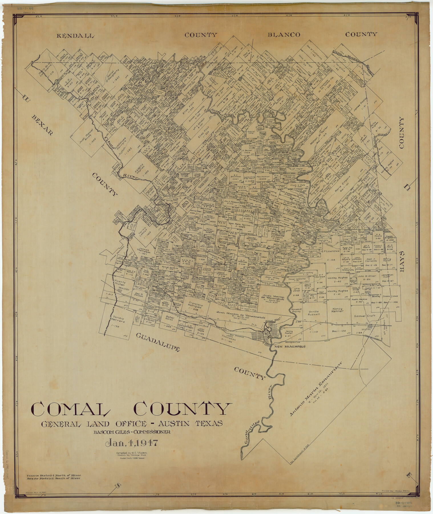 1806, Comal County, General Map Collection