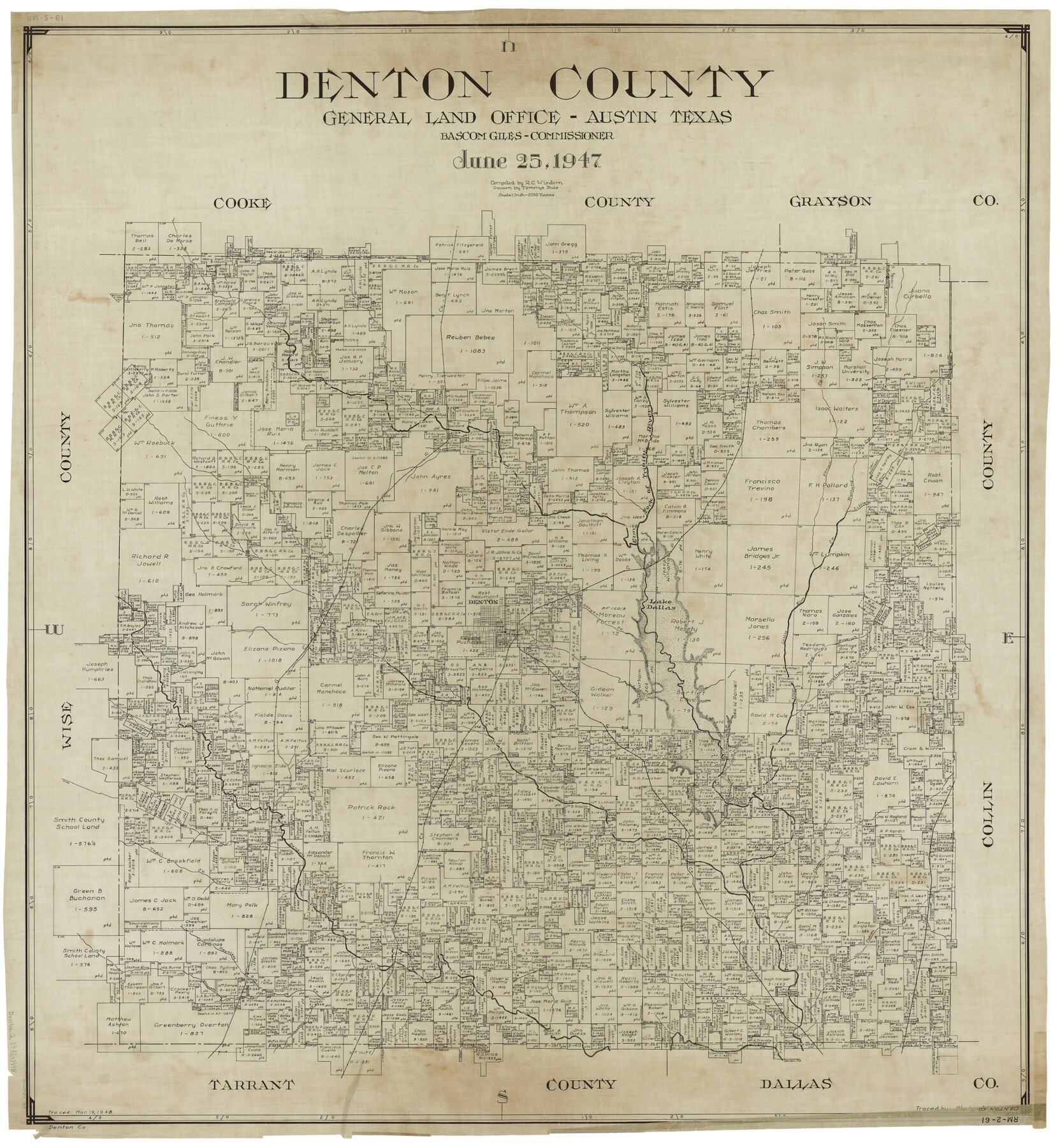 1817, Denton County, General Map Collection