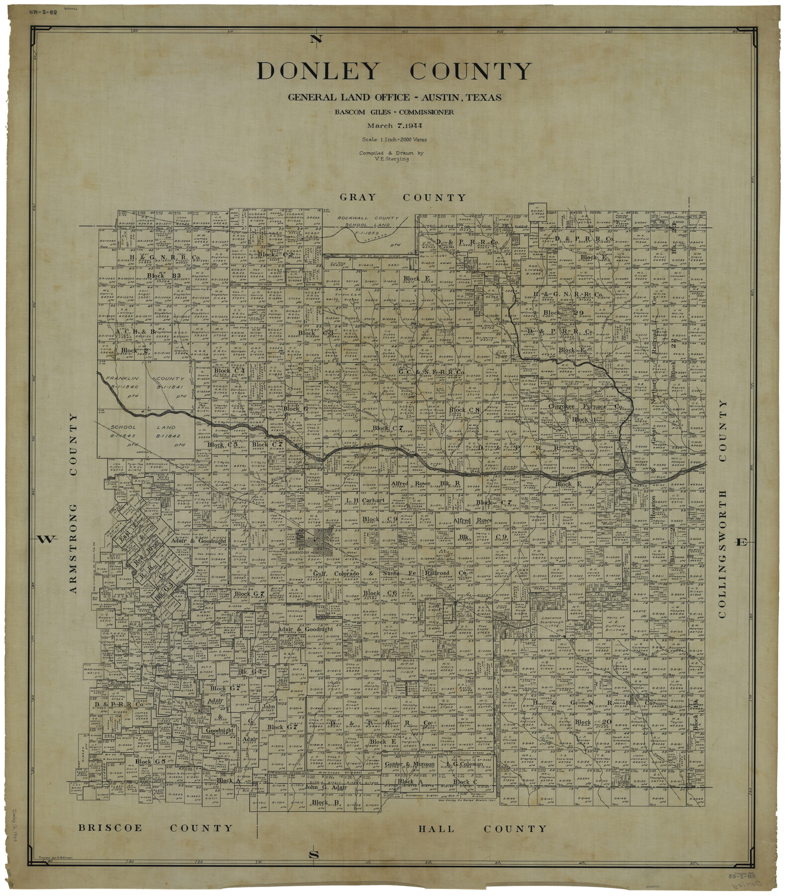 1819, Donley County, General Map Collection
