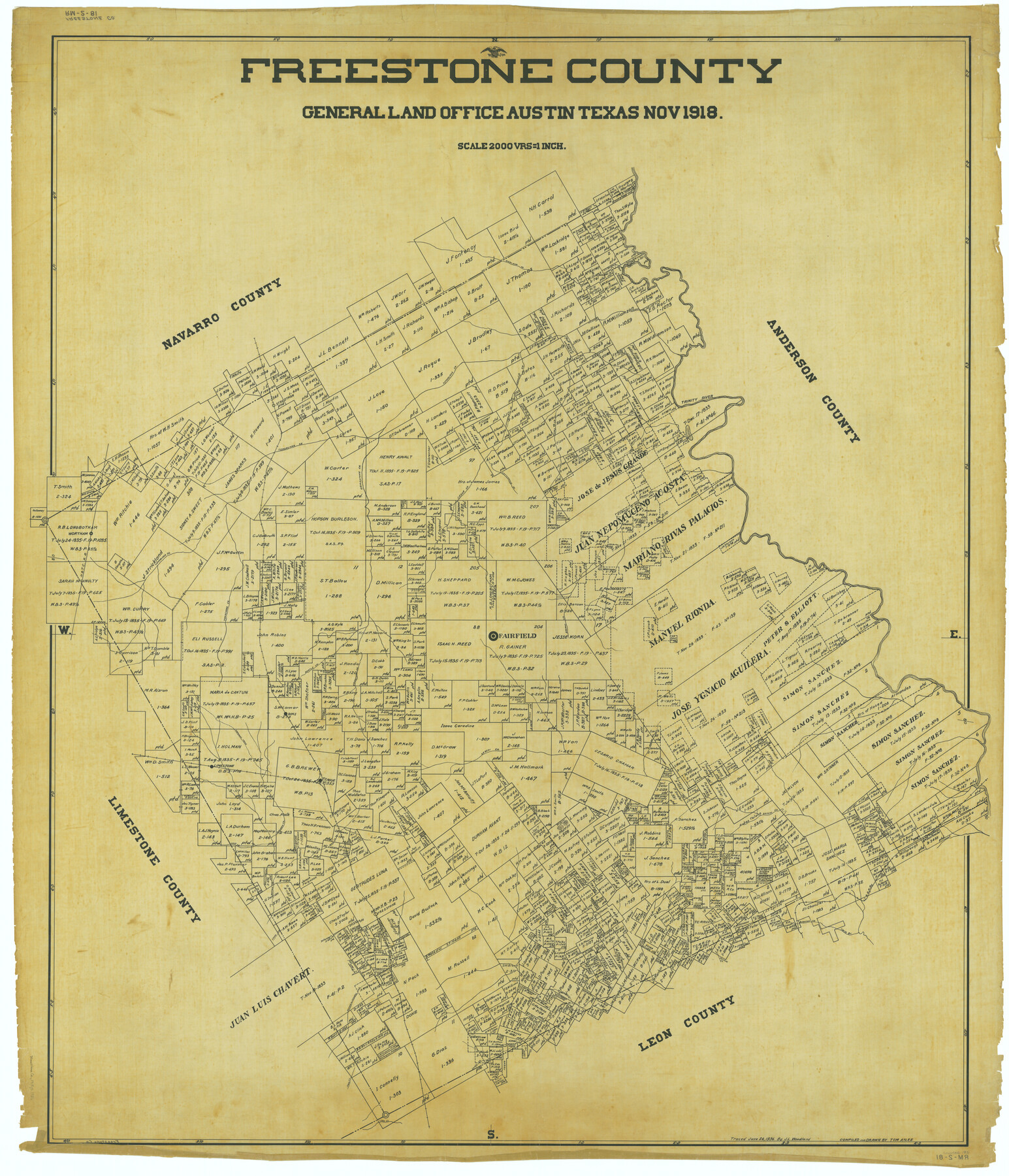 1831, Freestone County, General Map Collection