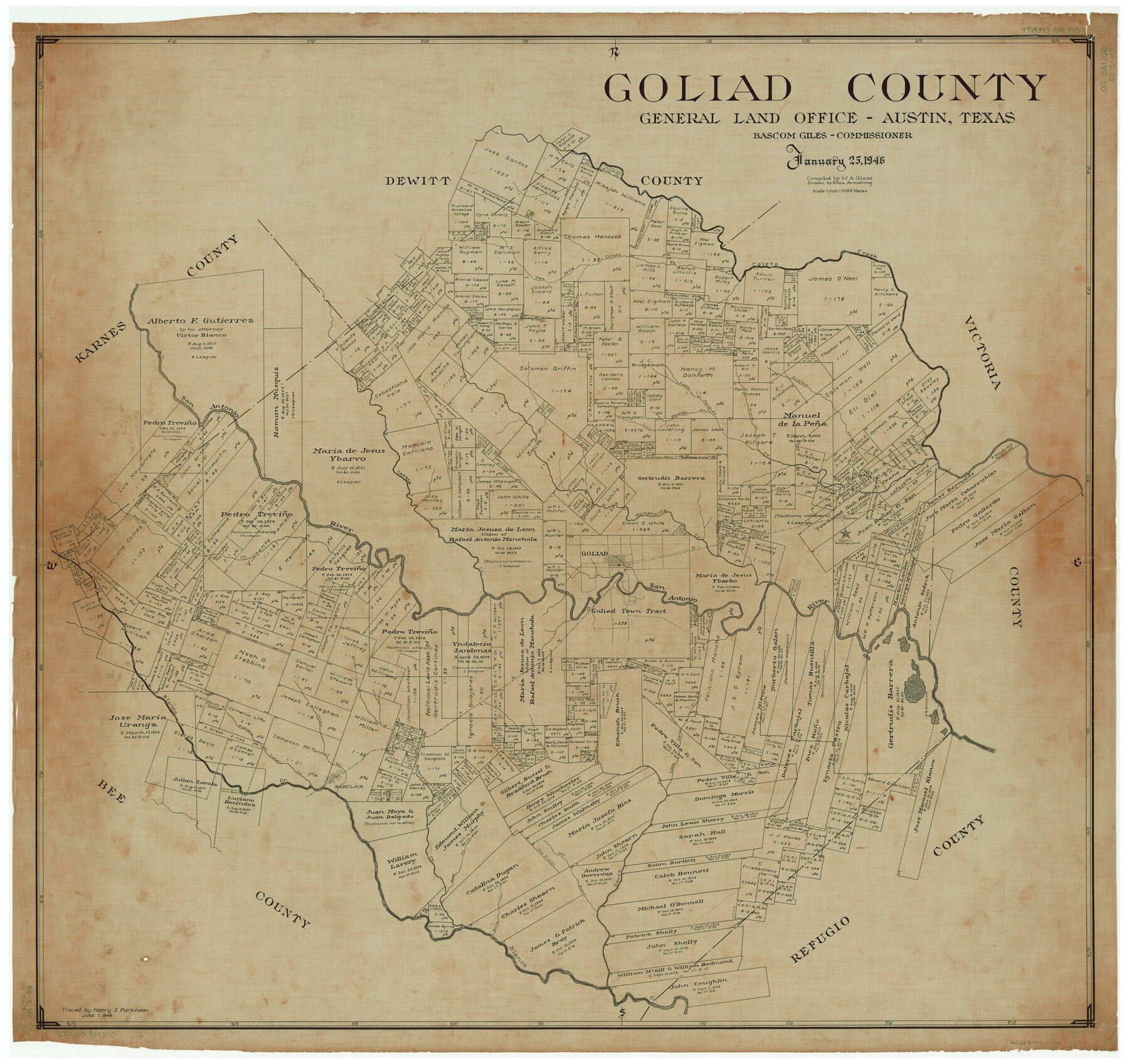 1840, Goliad County, General Map Collection